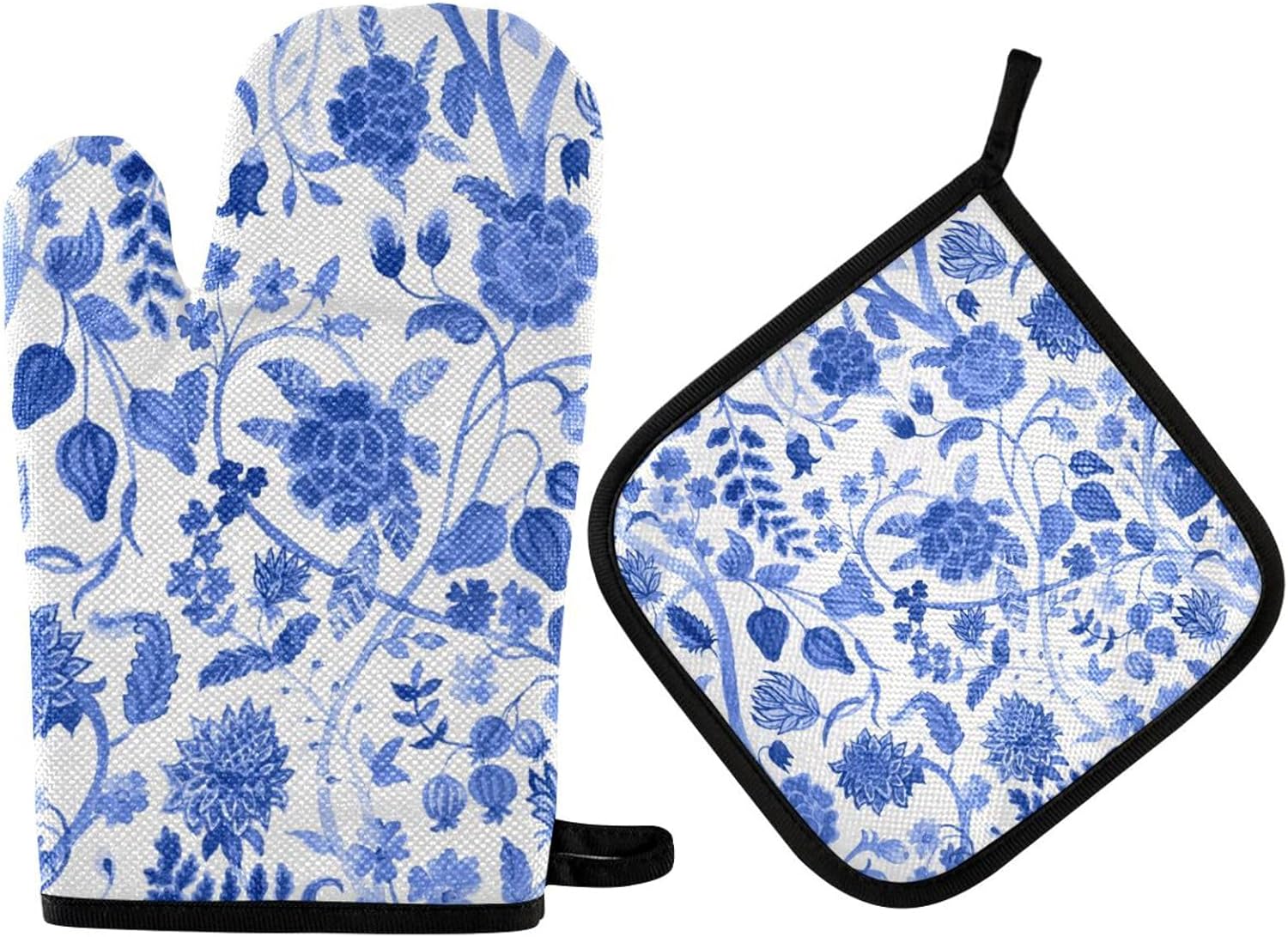 Durable Cooking Mitt Potholder Set for Heat-Resistant Kitchen Use