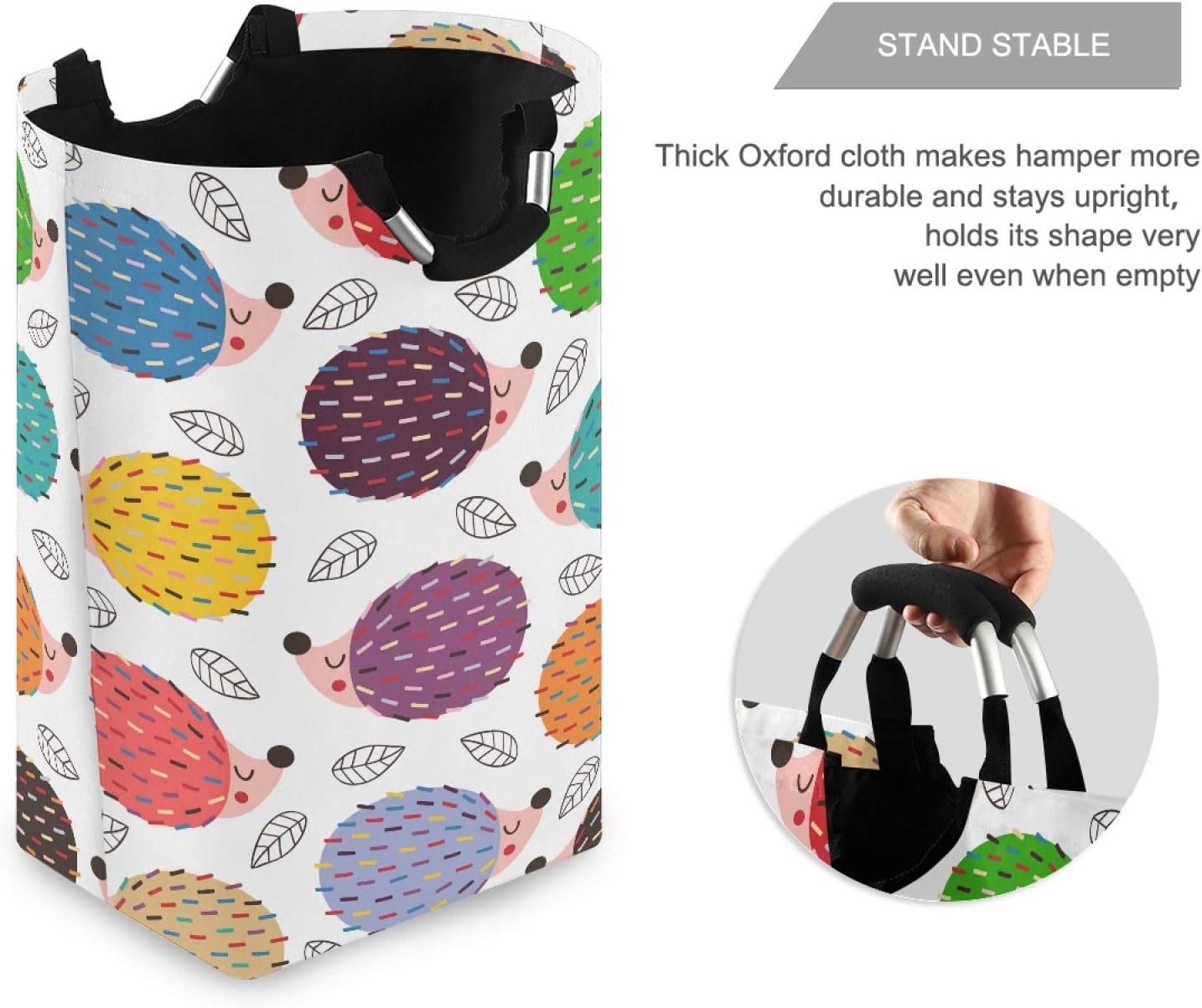 Susiyo Colorful Hedgehogs Foldable Laundry Basket 1
