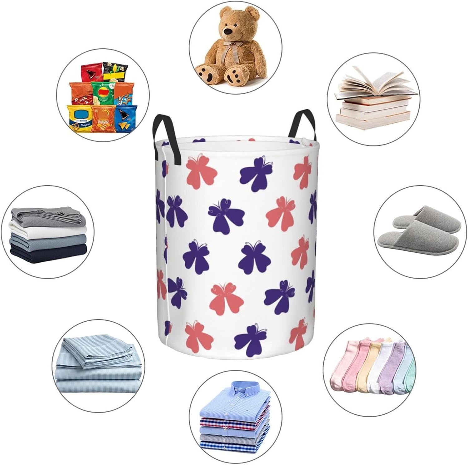 AFHYZY Butterfly Laundry Hamper