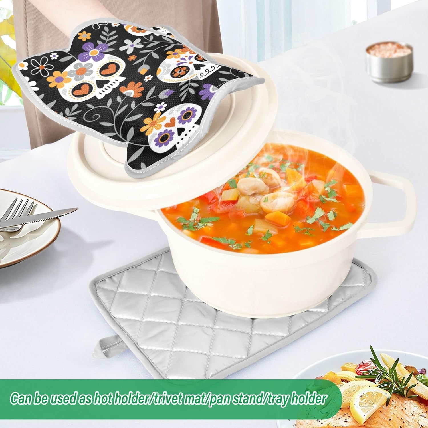 2-Piece Halloween Heat-Resistant Potholders