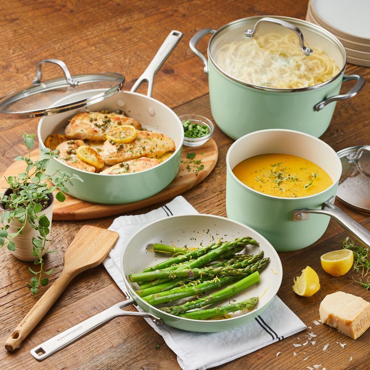 Versatile 9-Piece Cookware Set for Perfect Cooking Baking in Style