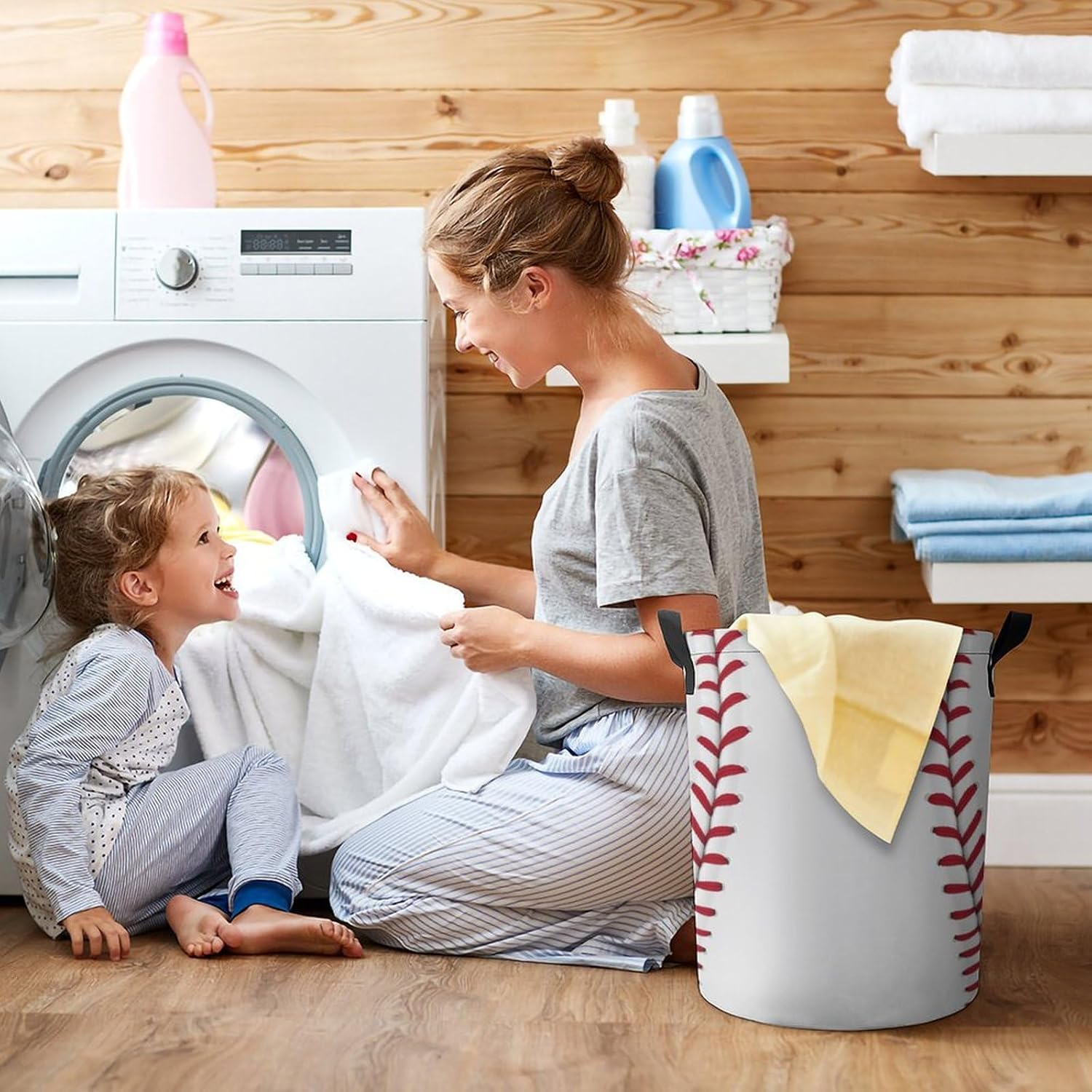 Baseball Laundry Basket - Velumair Baseleaf - Must-Have for Kids