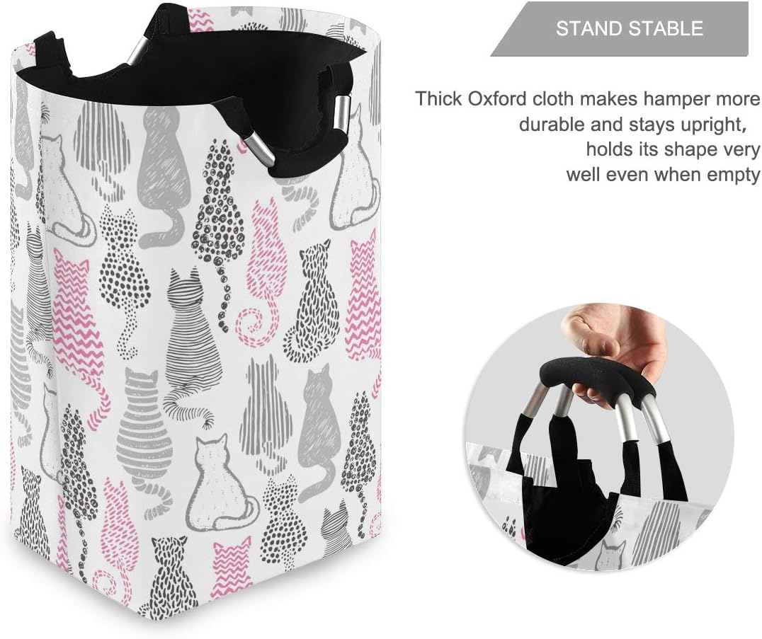 Susiyo Foldable Laundry Basket with Handles for Kids and Home Storage
