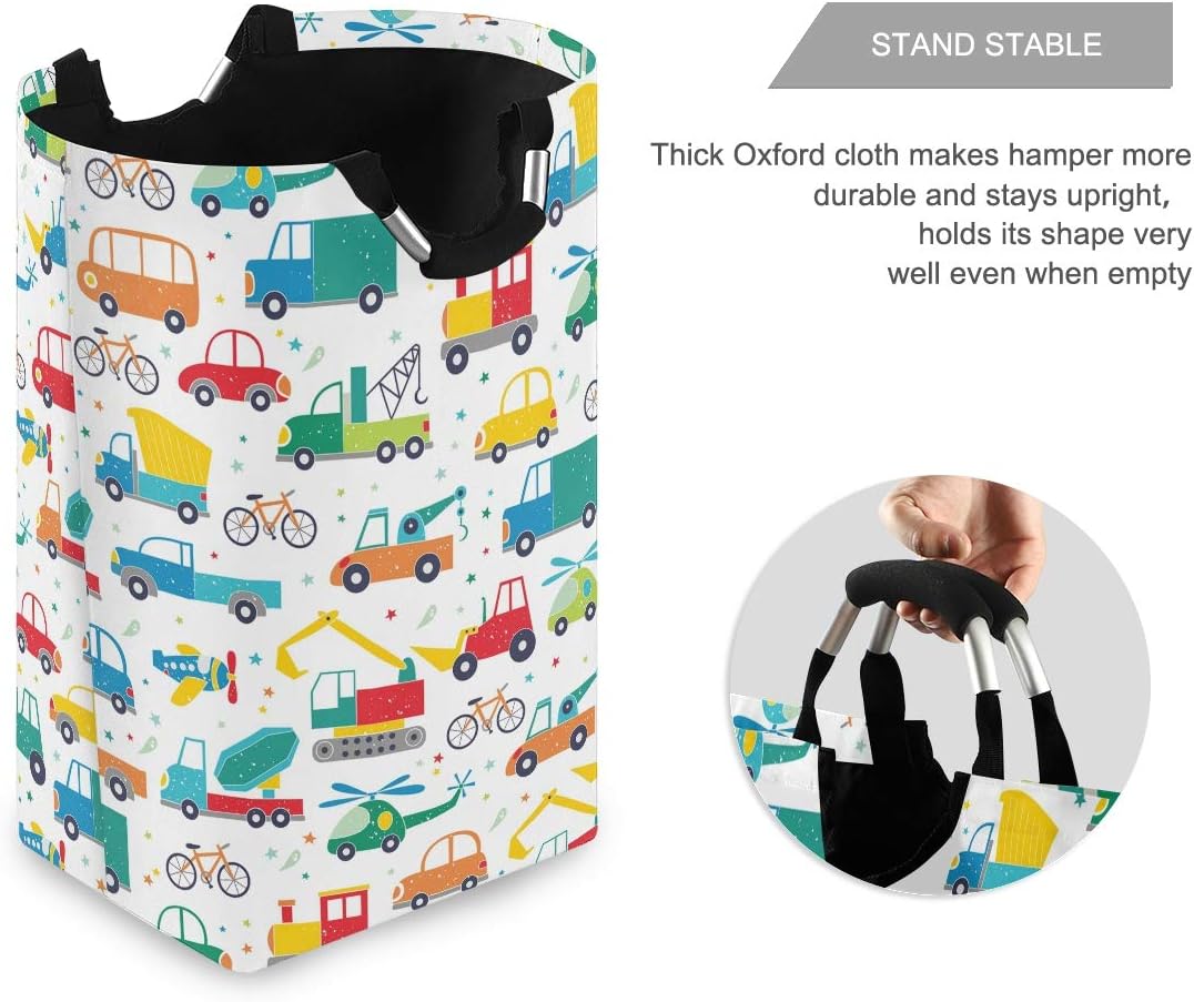 MOYYO Cute Transport Pattern Cars Laundry Basket