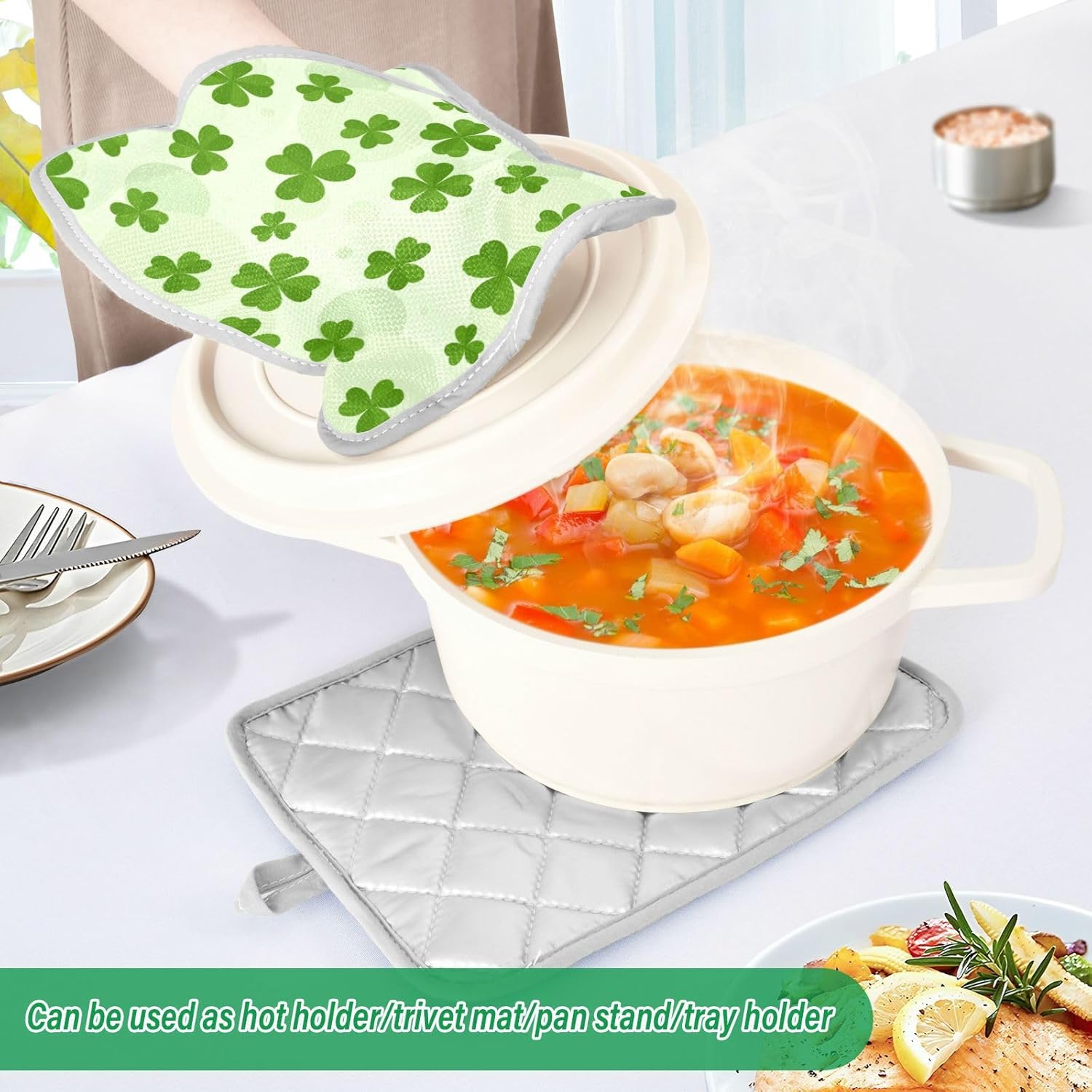 Heat-Resistant 2-Pack Pot Holders Perfect for Cooking Kcldeci