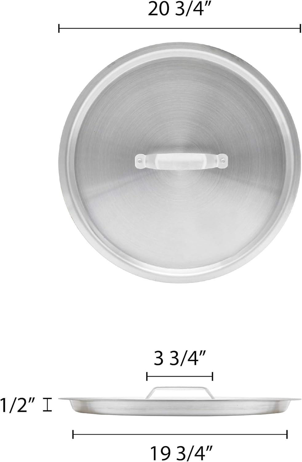 60 qt Aluminum Sauce Pot Lid