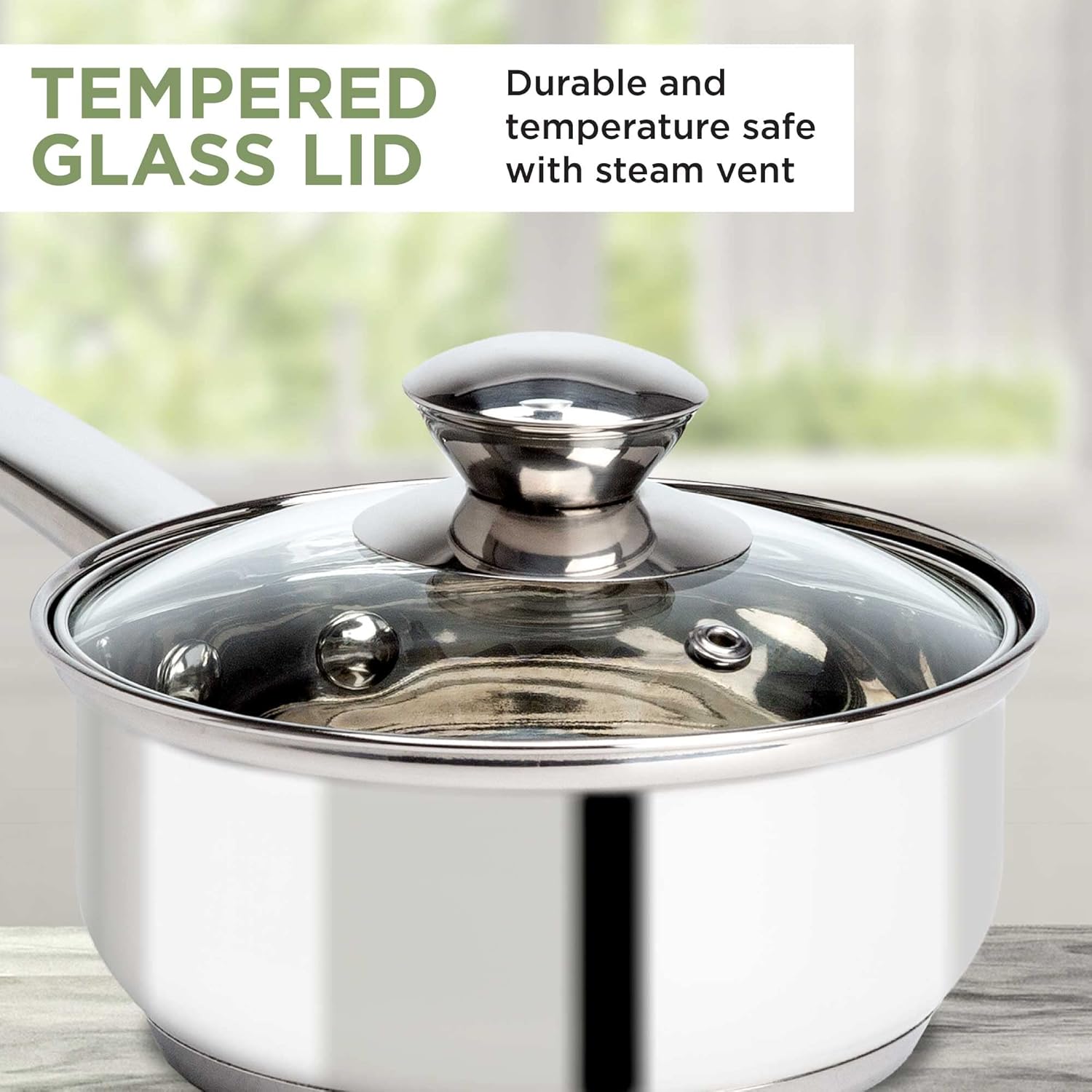 Ecolution 1-Quart Stainless Steel Saucepan