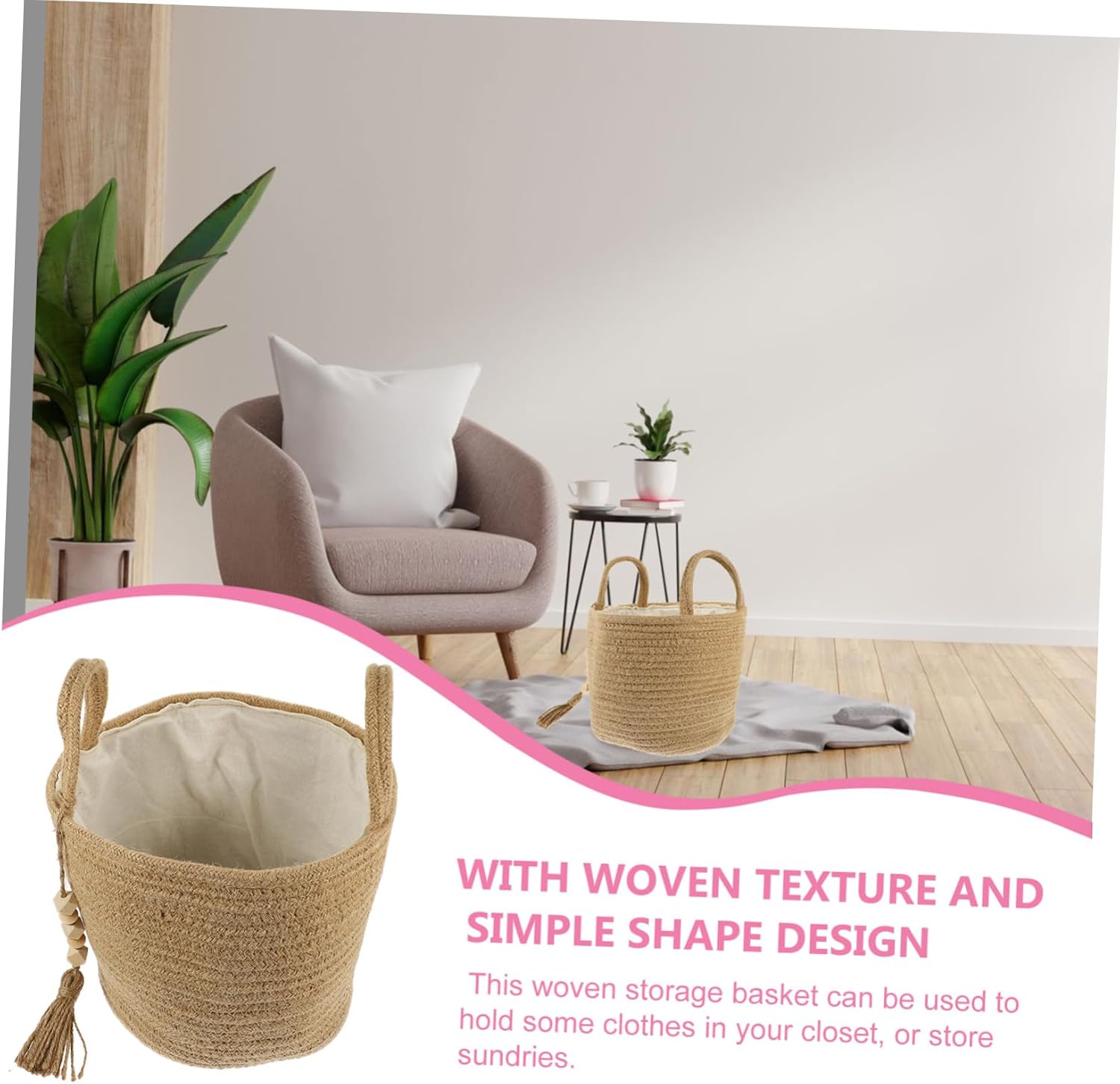 Stylish Functional Rope Laundry Basket