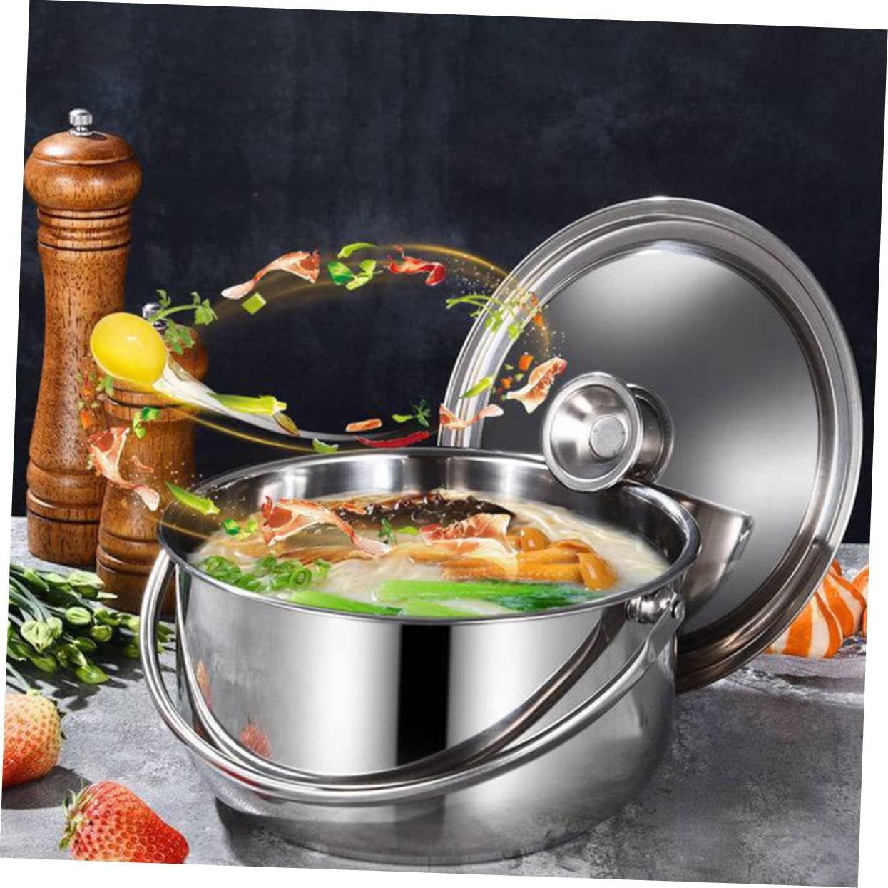 MOTHNURStainless Steel Mixing Bowls Set with Lid for Cooking