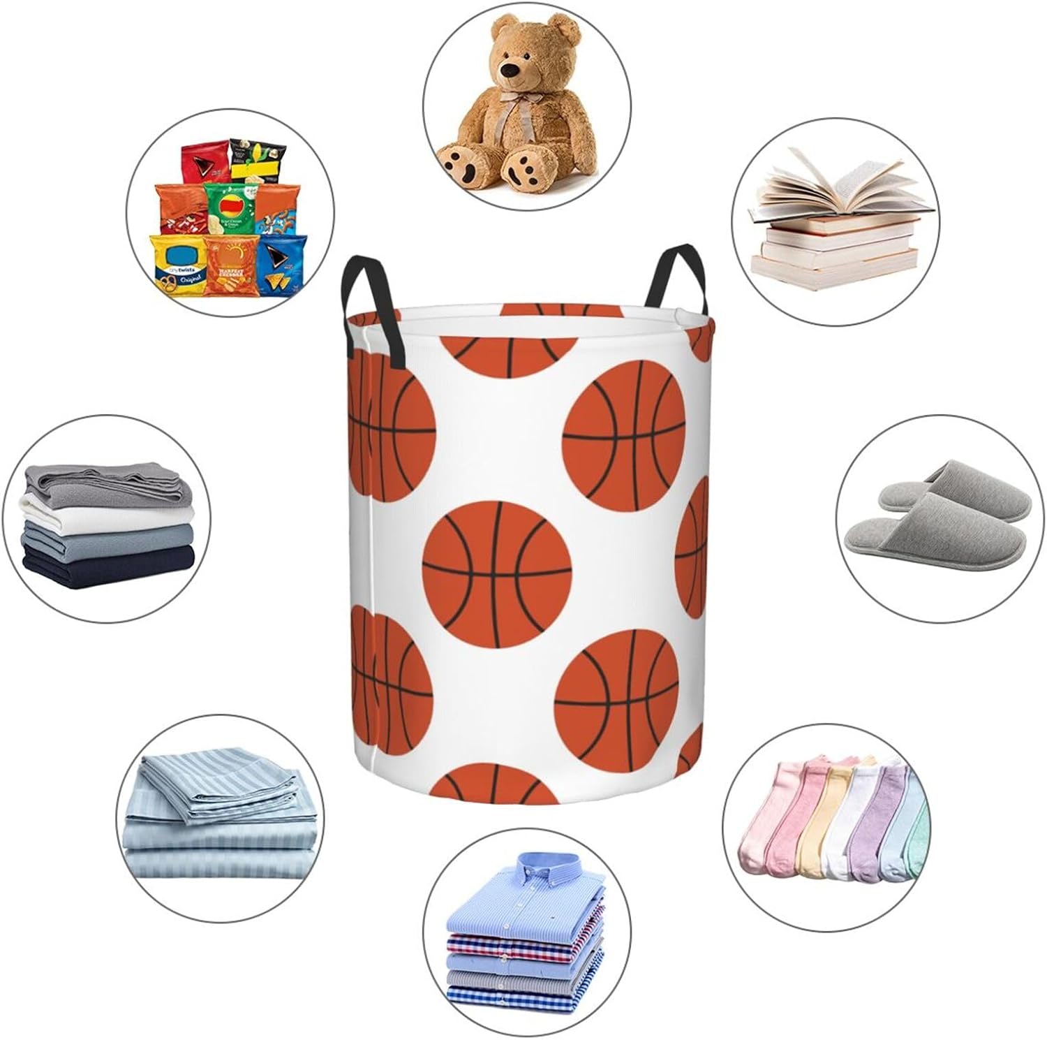 Versatile Budget-Friendly Basketball Collapse Laundry Hamper for Easy Storage Carry