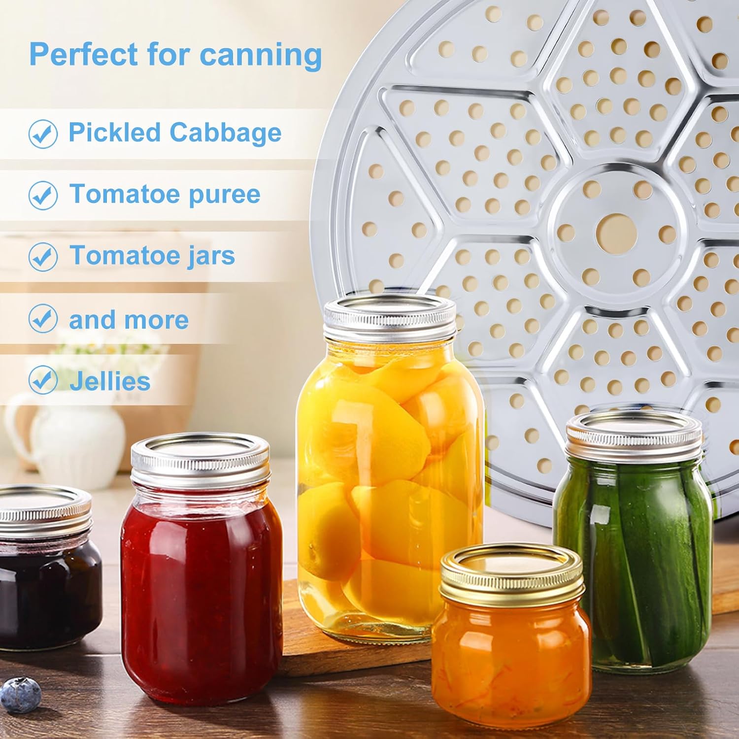 2Pcs Premium Stainless Steel Pressure Canner Rack