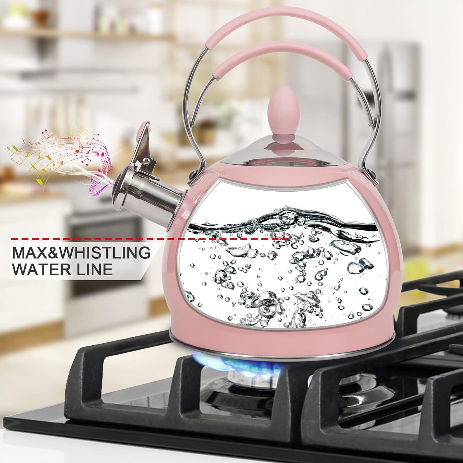 Whistling Tea Kettle 26 qt Secure Boil