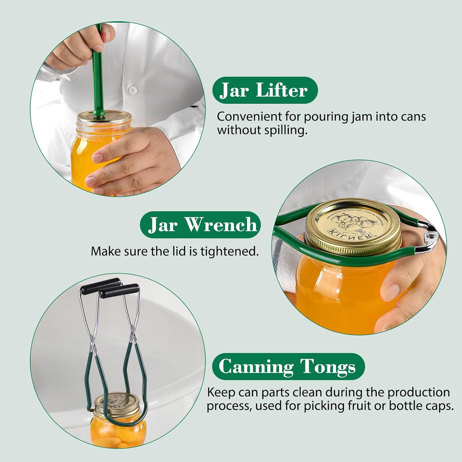 215 Quart Stainless Steel Canning PotKit for Beginners with 7 Tools Set