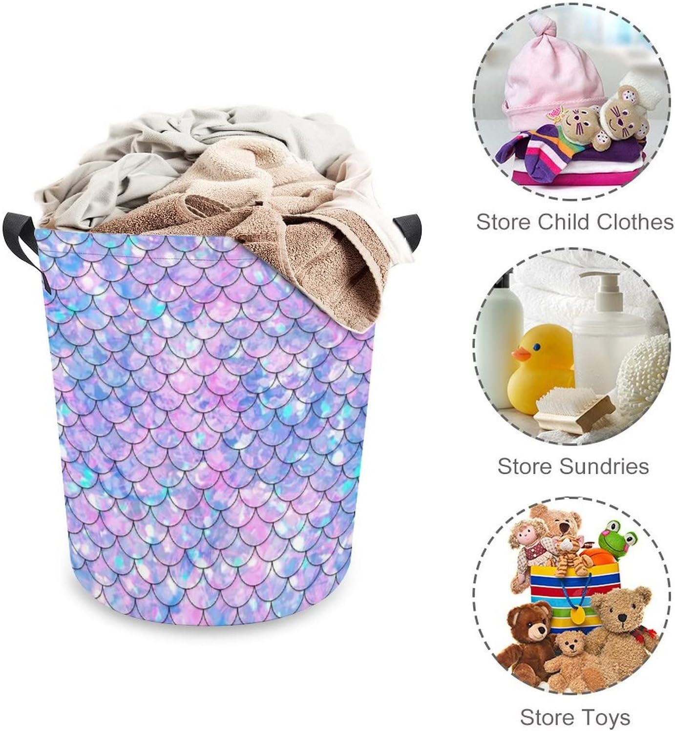 Lurhonp Collapsible Laundry Basket Small Durable