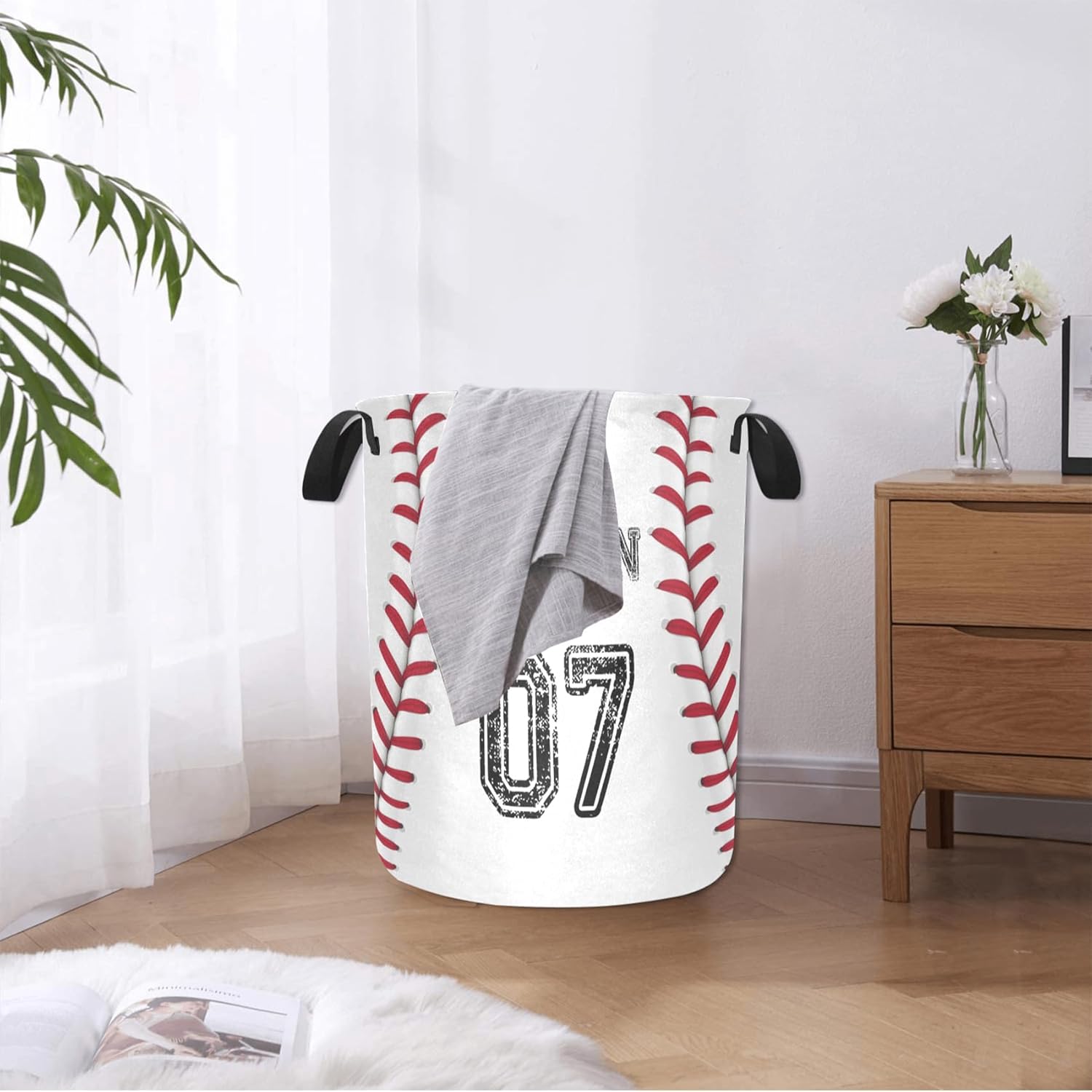 Personalized Baseball Laundry Hamper for Kids and Adults with Free Shipping