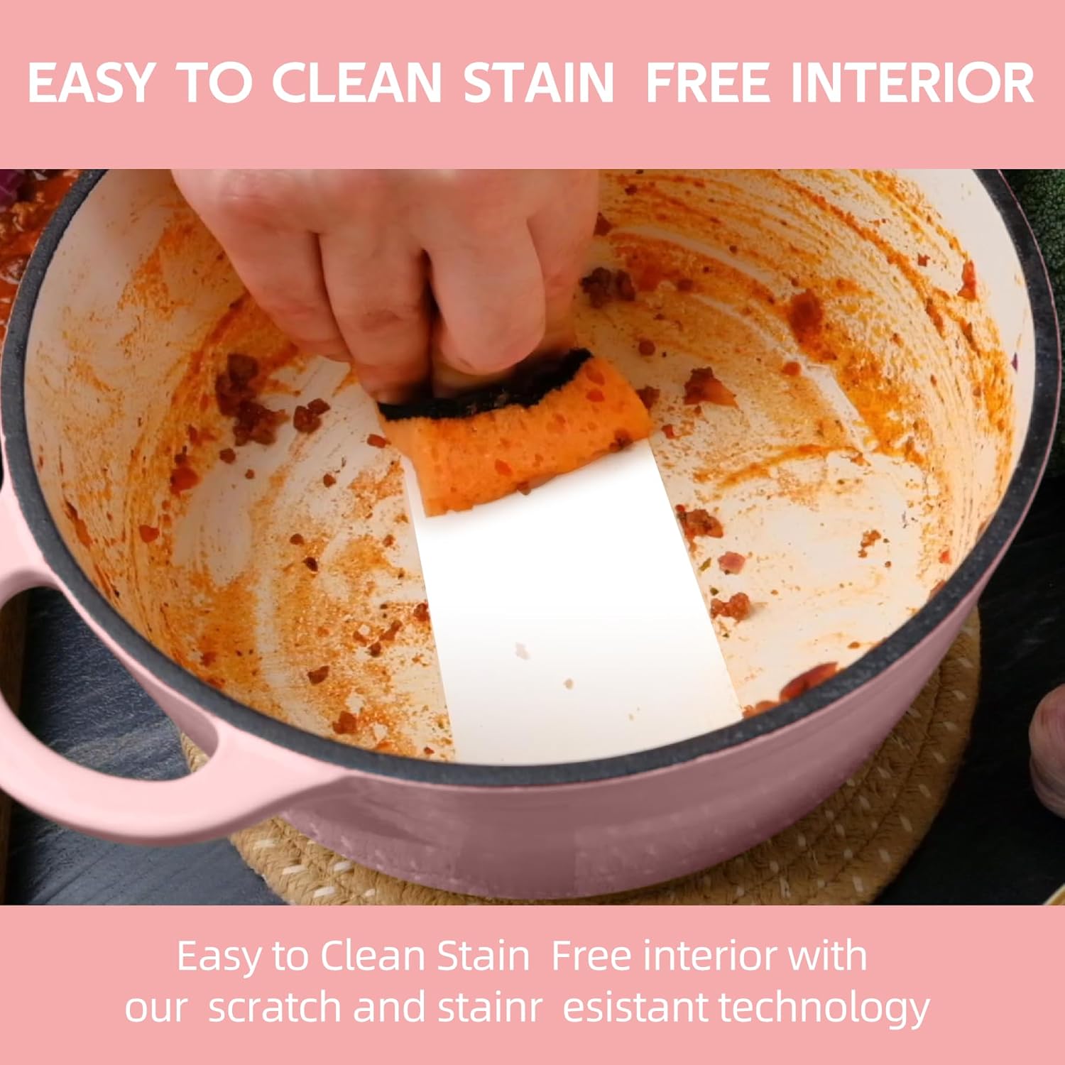 3 QT Enameled Cast Iron Dutch Oven