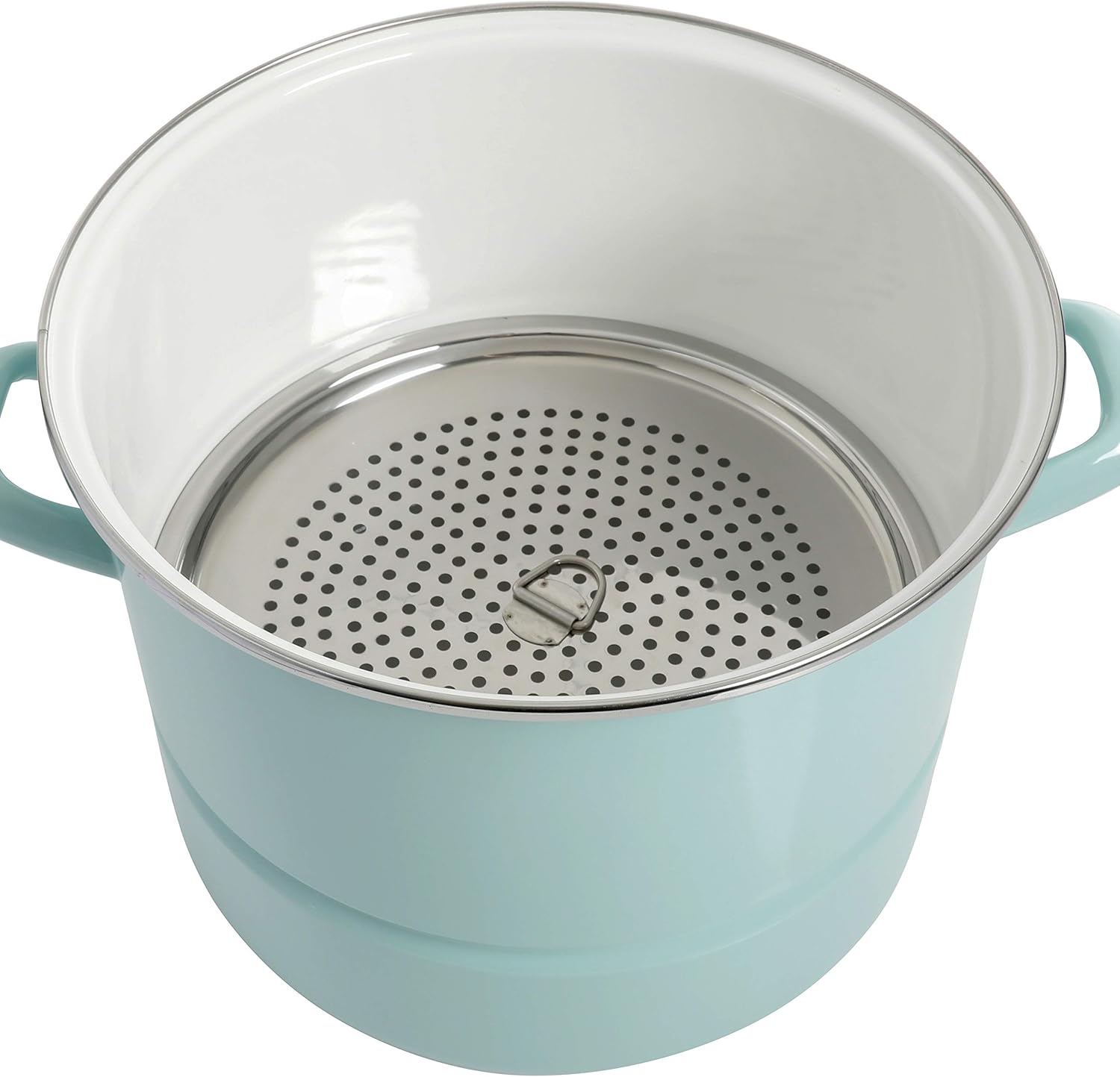 Kenmore 16-Quart Steam Pot with Insert and Lid Glacier Blue