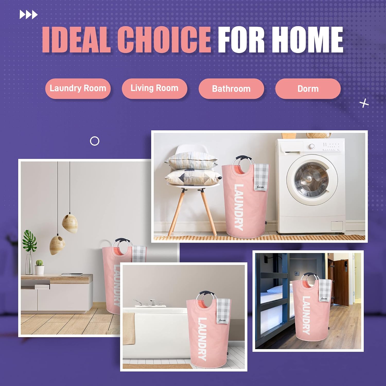 Multi-Size Waterproof Laundry Basket