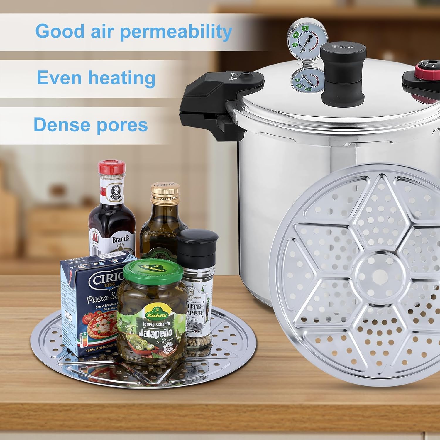 2Pcs Premium Stainless Steel Pressure Canner Rack