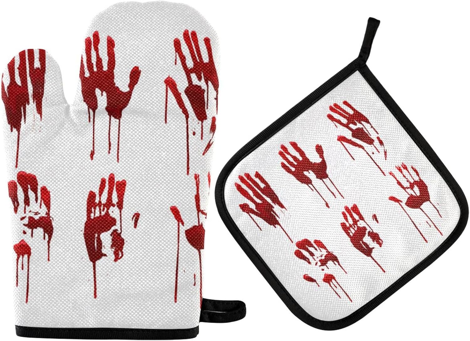 Fygkptb Halloween Bloody Hand Prints Set