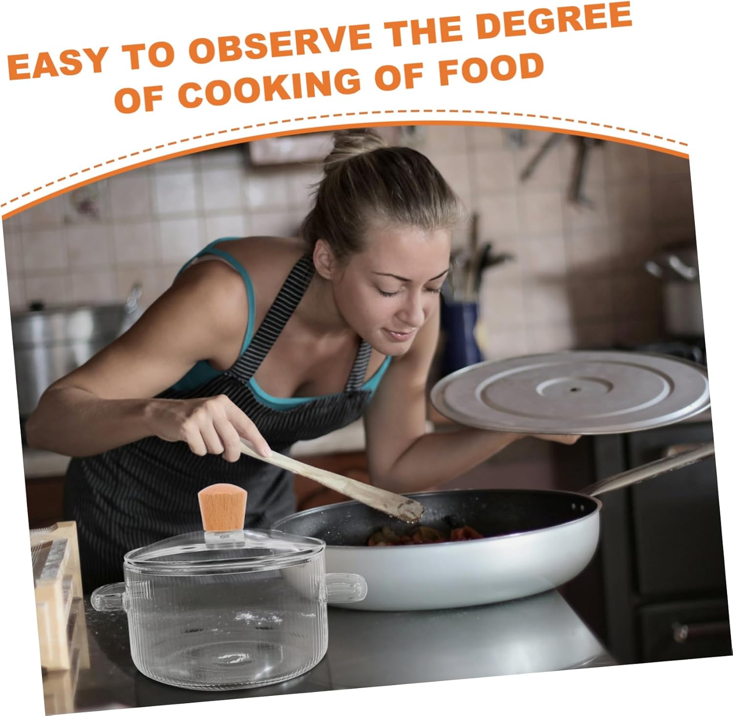 Glass Cooking Pot with Lid
