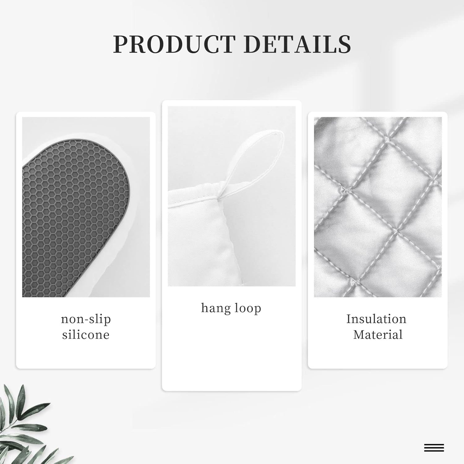 4-Piece Heat Resistant Sunflowers Oven Mitt Set