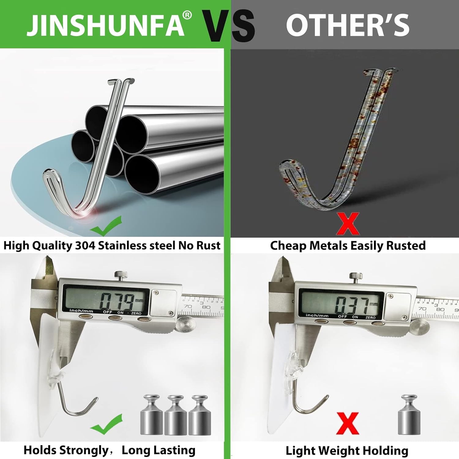 JINSHUNFA Adhesive Hooks