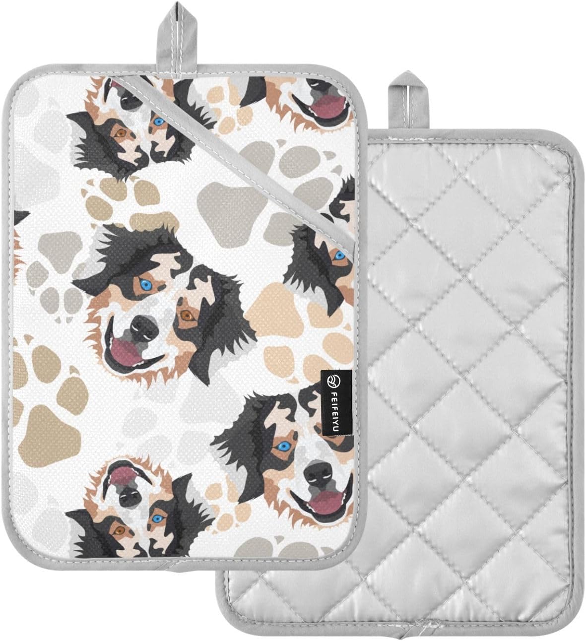 DalziumPotholder Dog Paws Set of 2