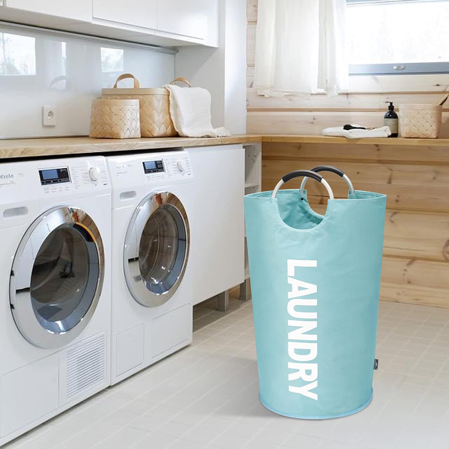 Big Strong Smooth Large Foldable Laundry Basket for Home