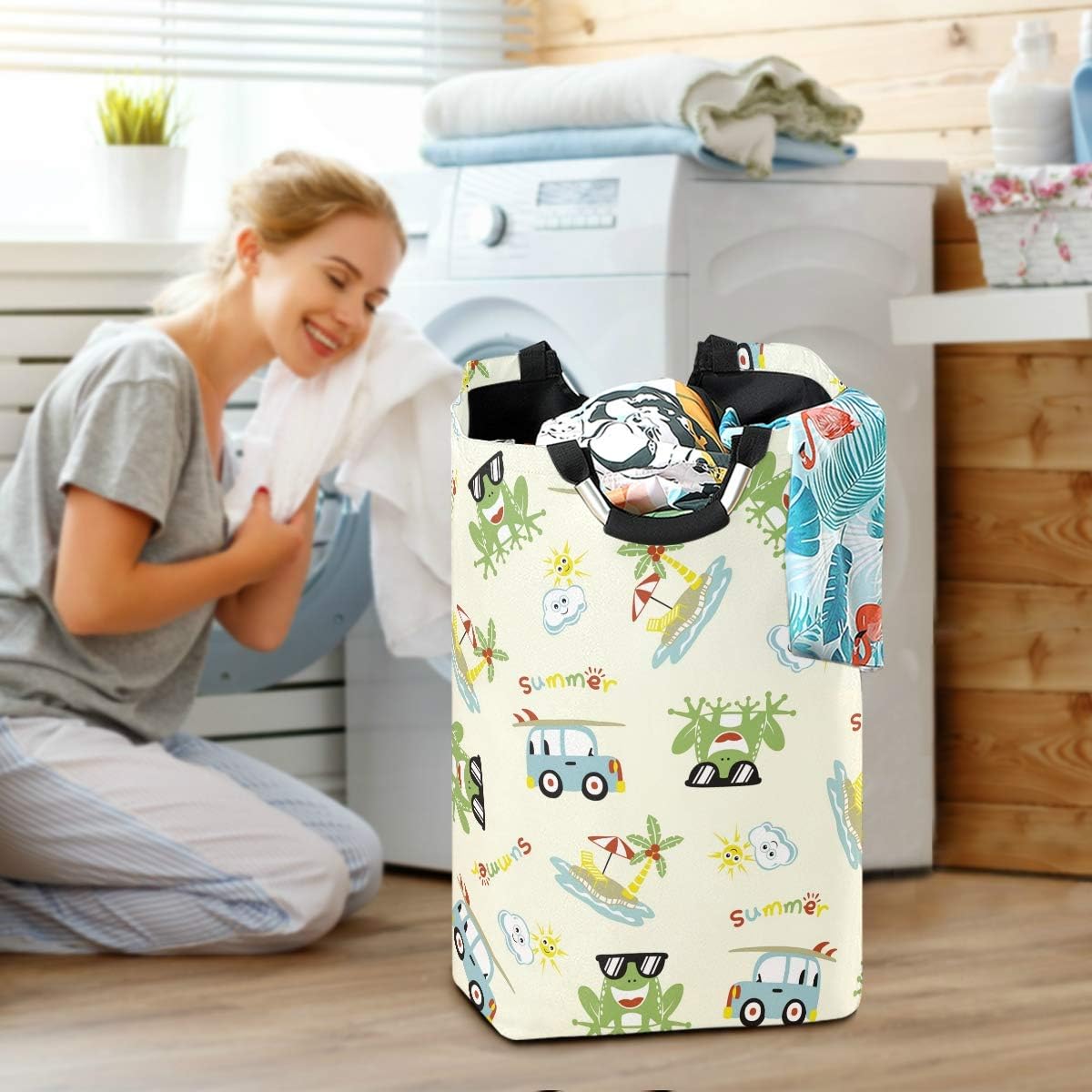 MOYYO Summer Kids Folding Laundry Organizer