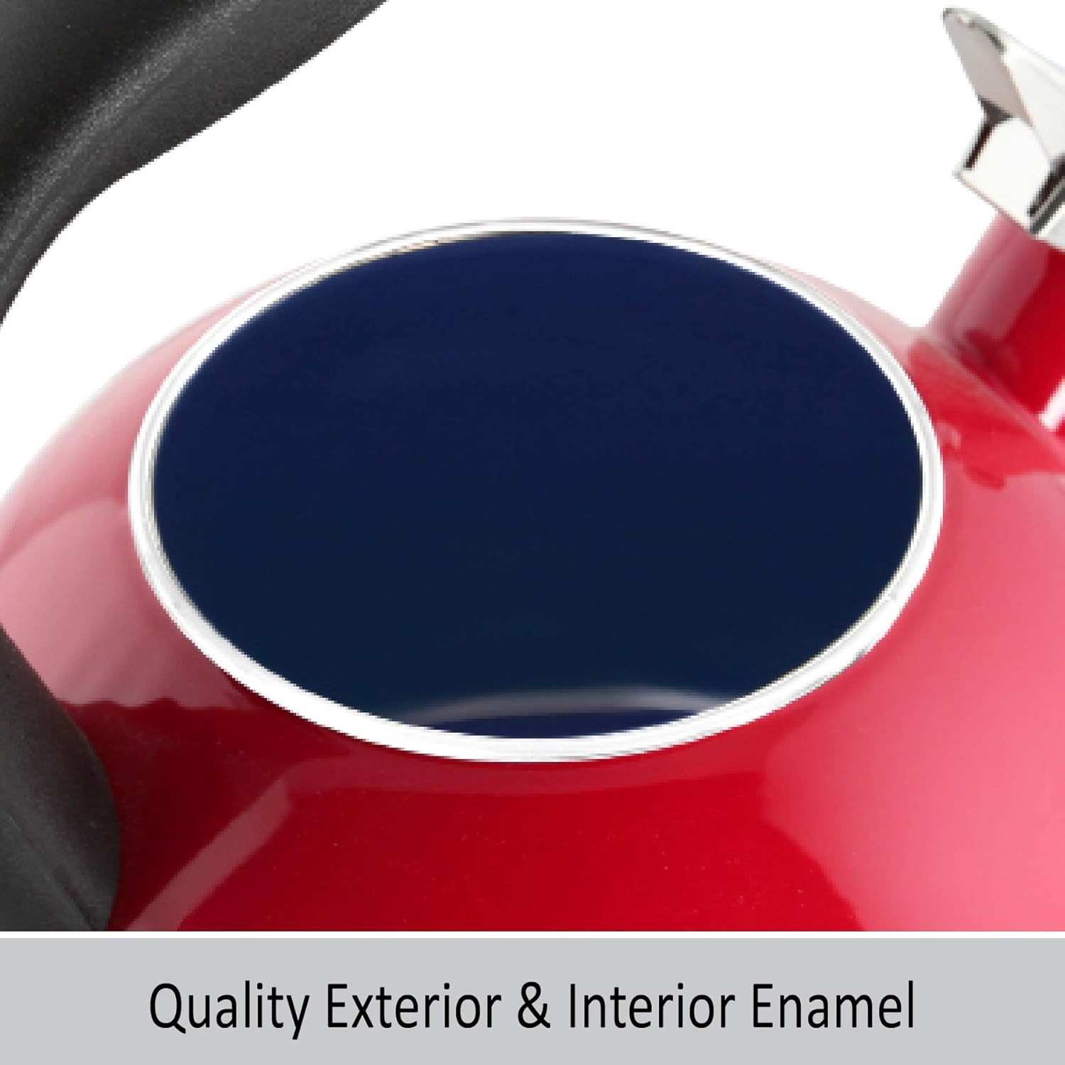 Chantal Anniversary Whistling Tea Kettle 2 Quart Chili Red