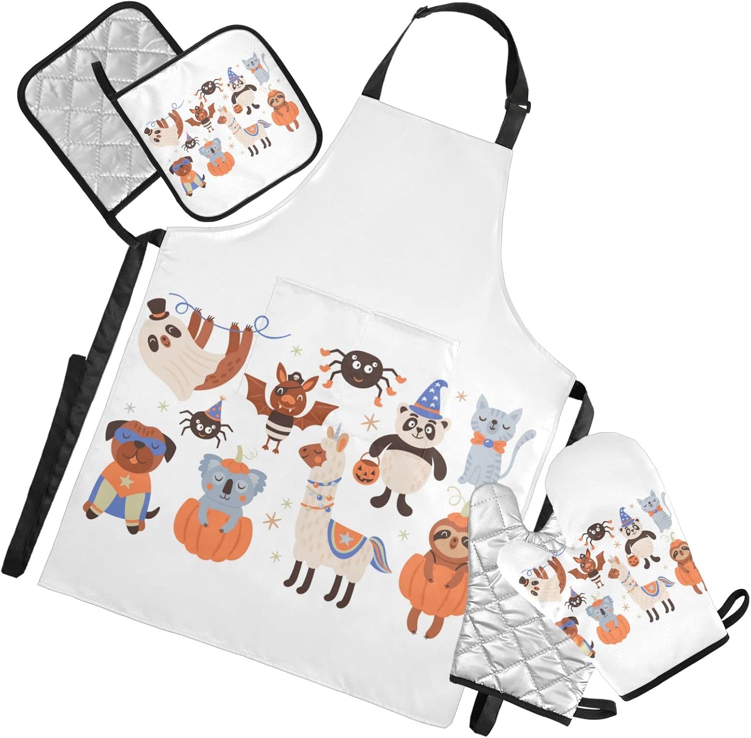 HEalloween Cute Animal Kitchen Linen Set
