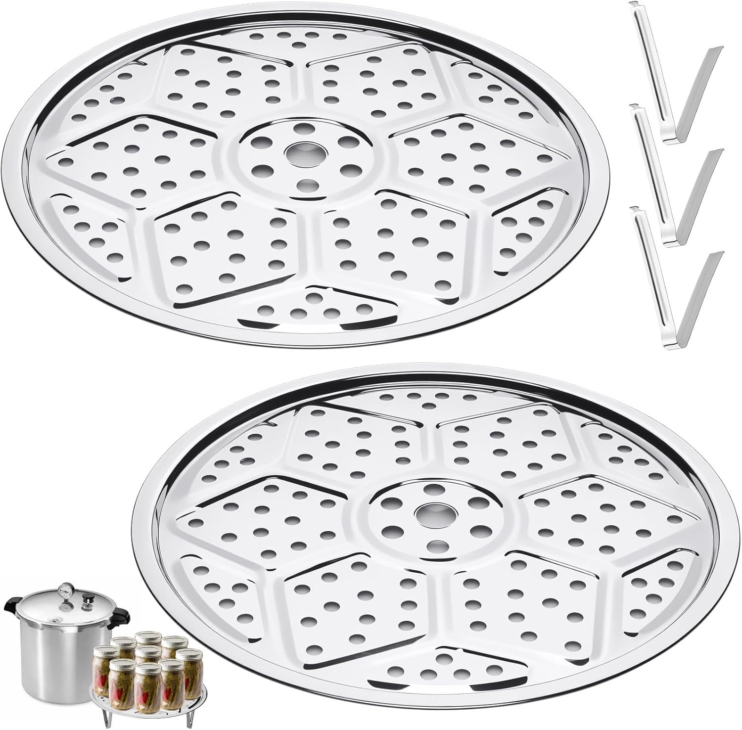 2-Piece Stainless Steel Pressure Canner Rack