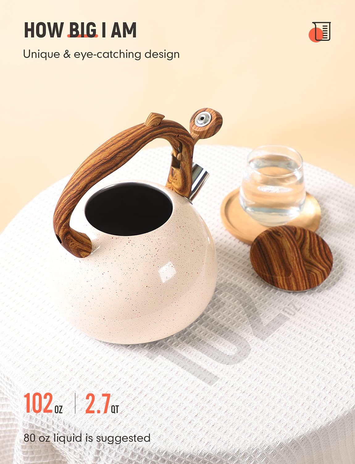 27 Quart Stainless Steel Tea Kettle