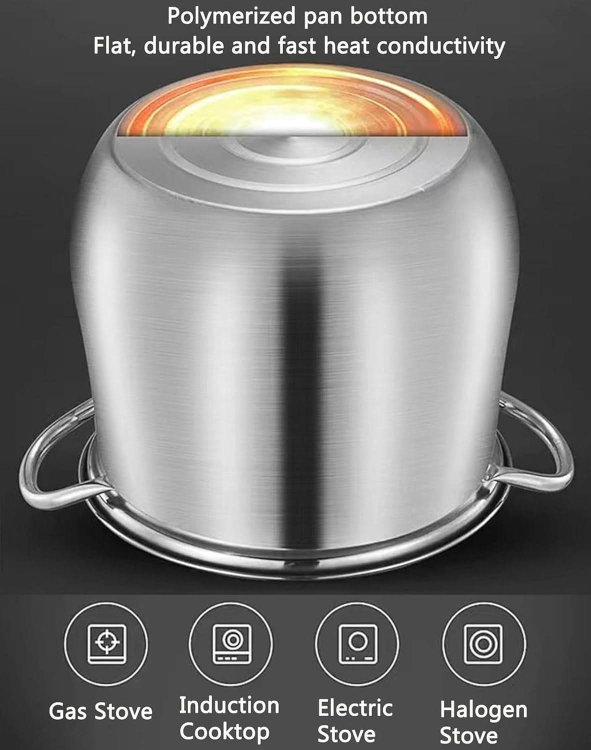 WZGLOD Stainless Steel Stock Pot
