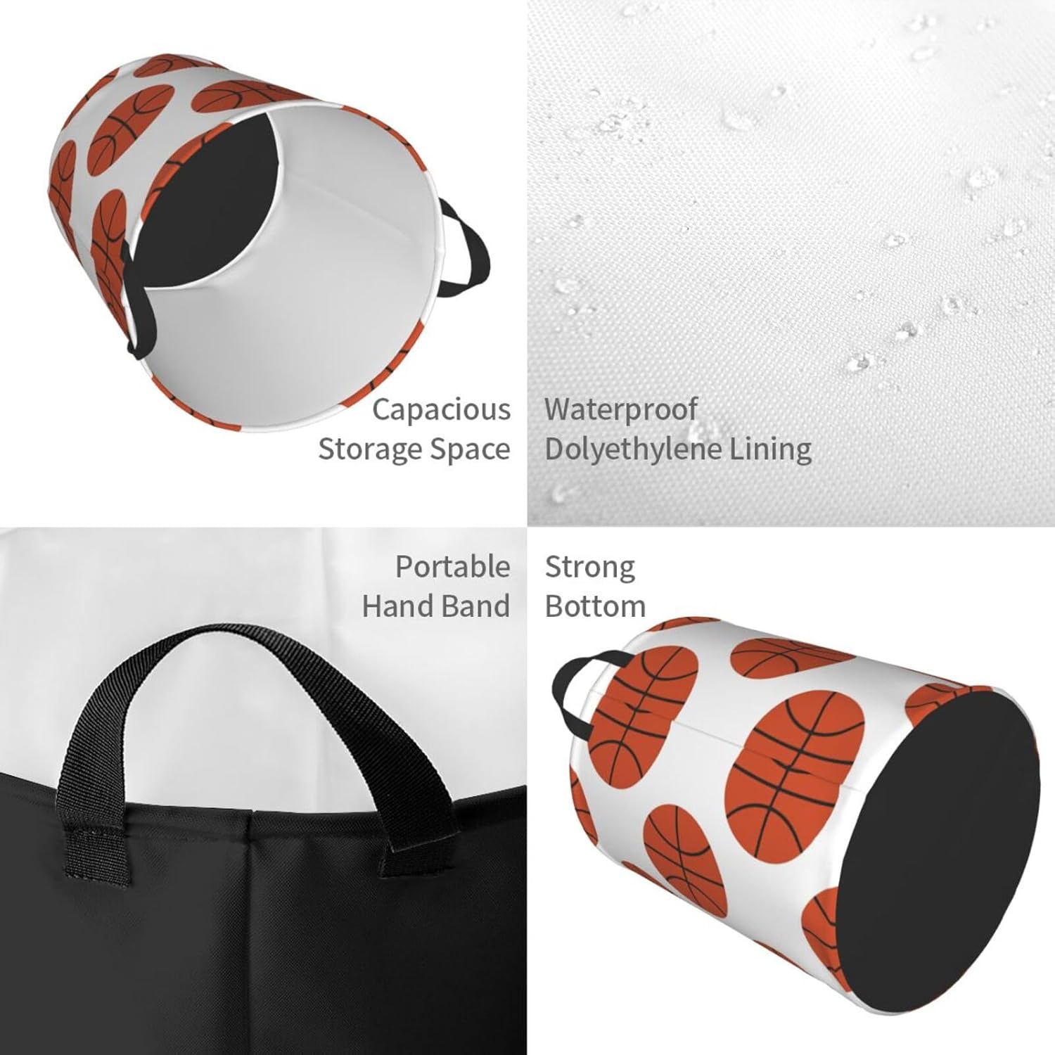Versatile Budget-Friendly Basketball Collapse Laundry Hamper for Easy Storage Carry