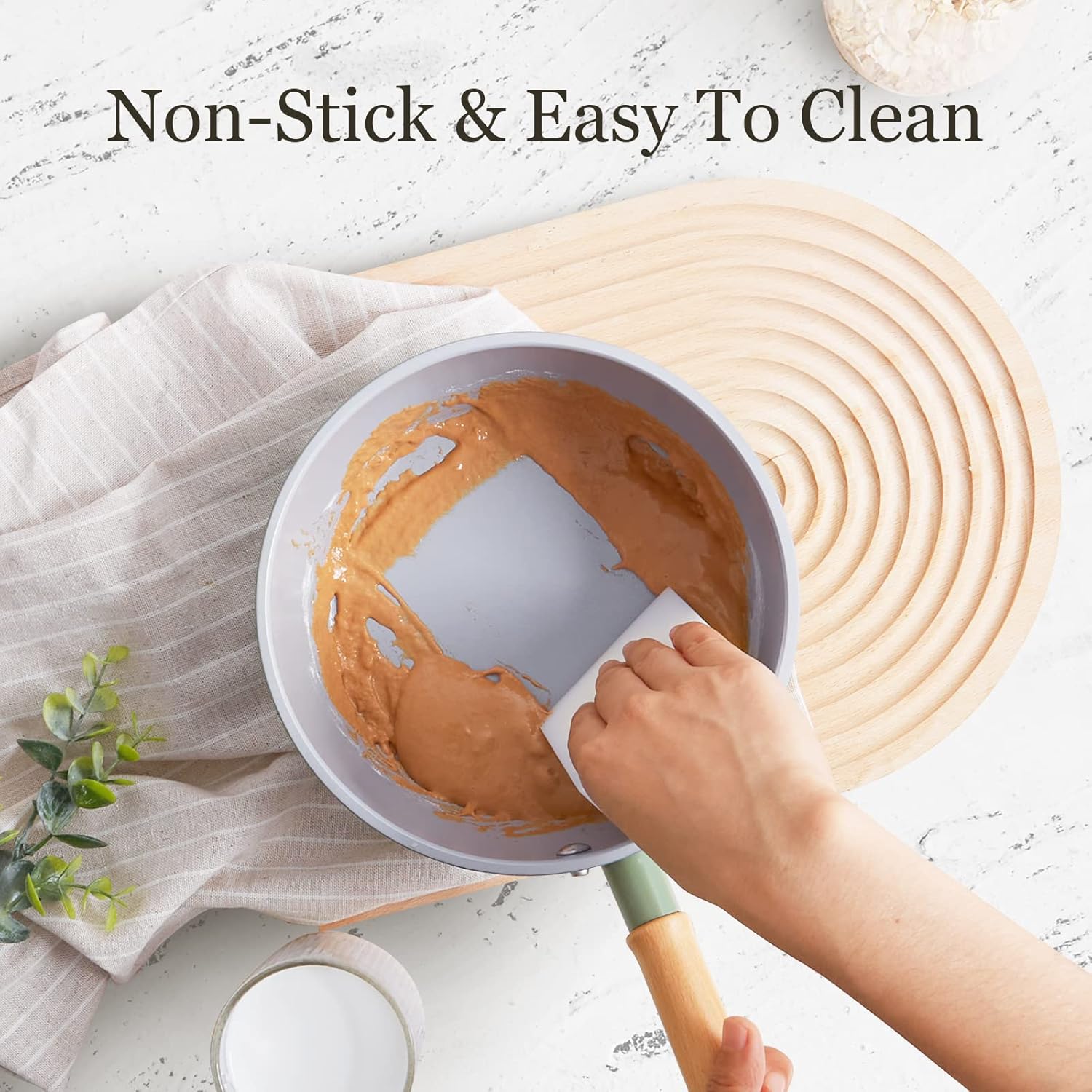 Perfect Small Saucepan 2 Quarts Nonstick Easy Clean