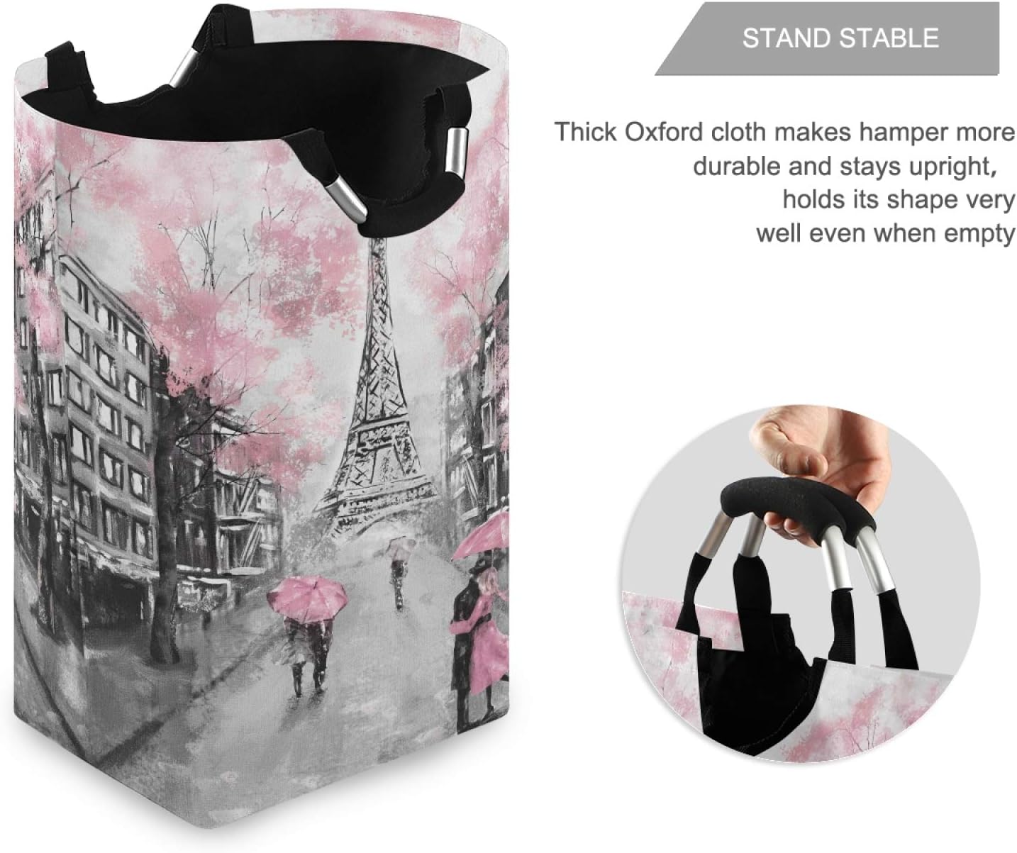 Stylish Eiffel Tower Laundry Hamper Basket