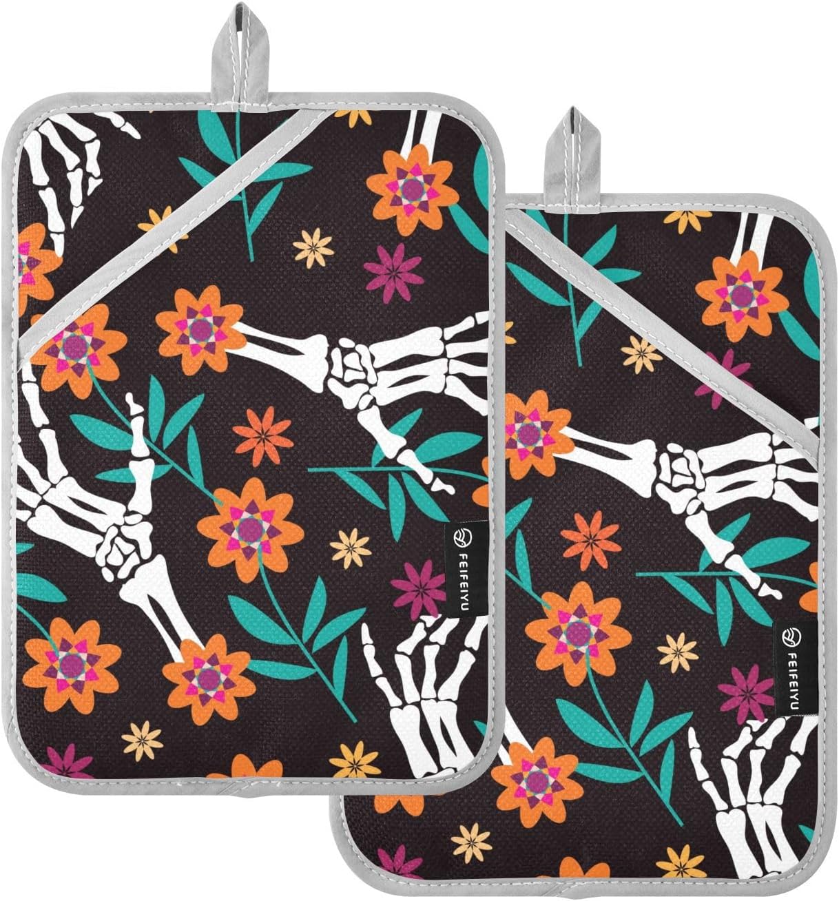 Halloween Trick or Treat Hand Potholders