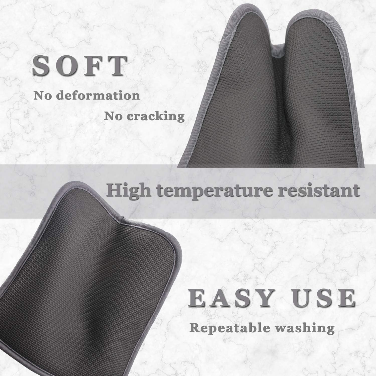 2-Piece Heat-Resistant Oven Pads for Baking Cooking