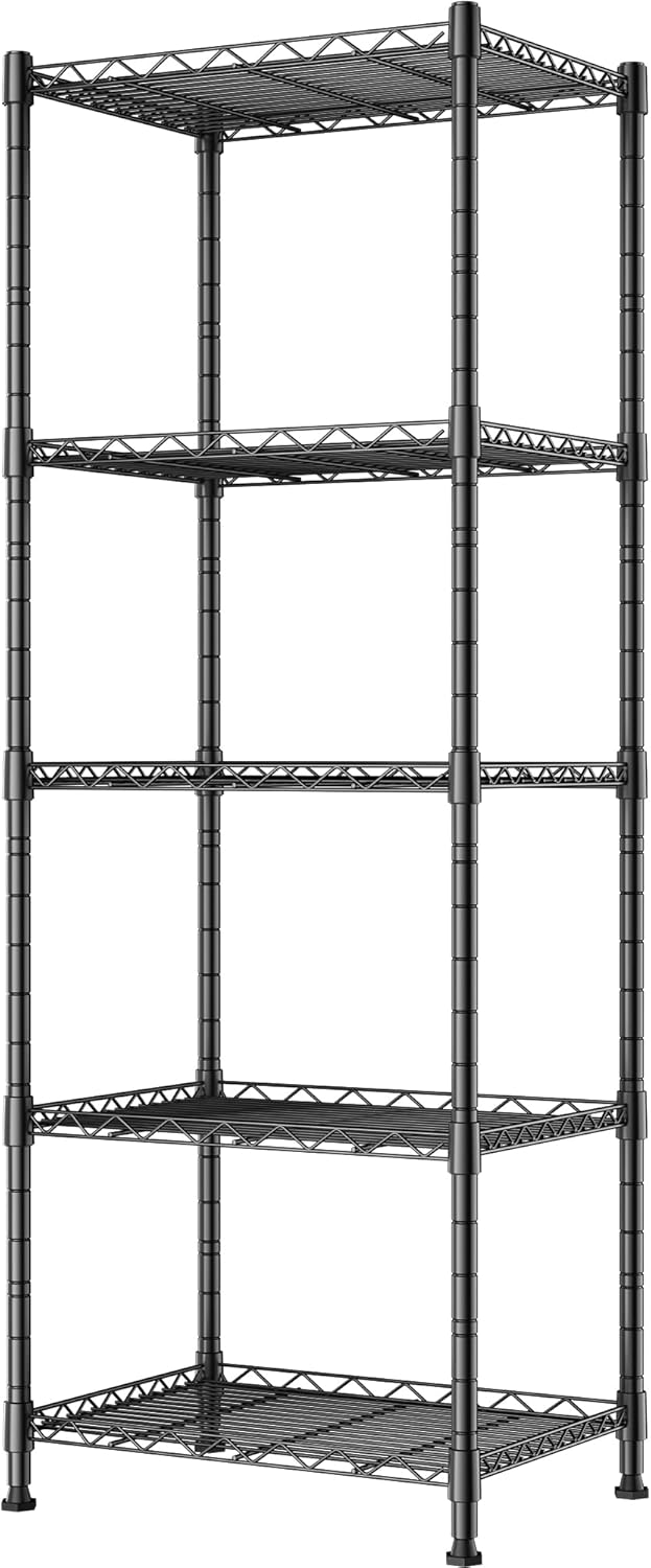 Sturdy Metal Standing Shelf for Kitchen Bathroom Storage