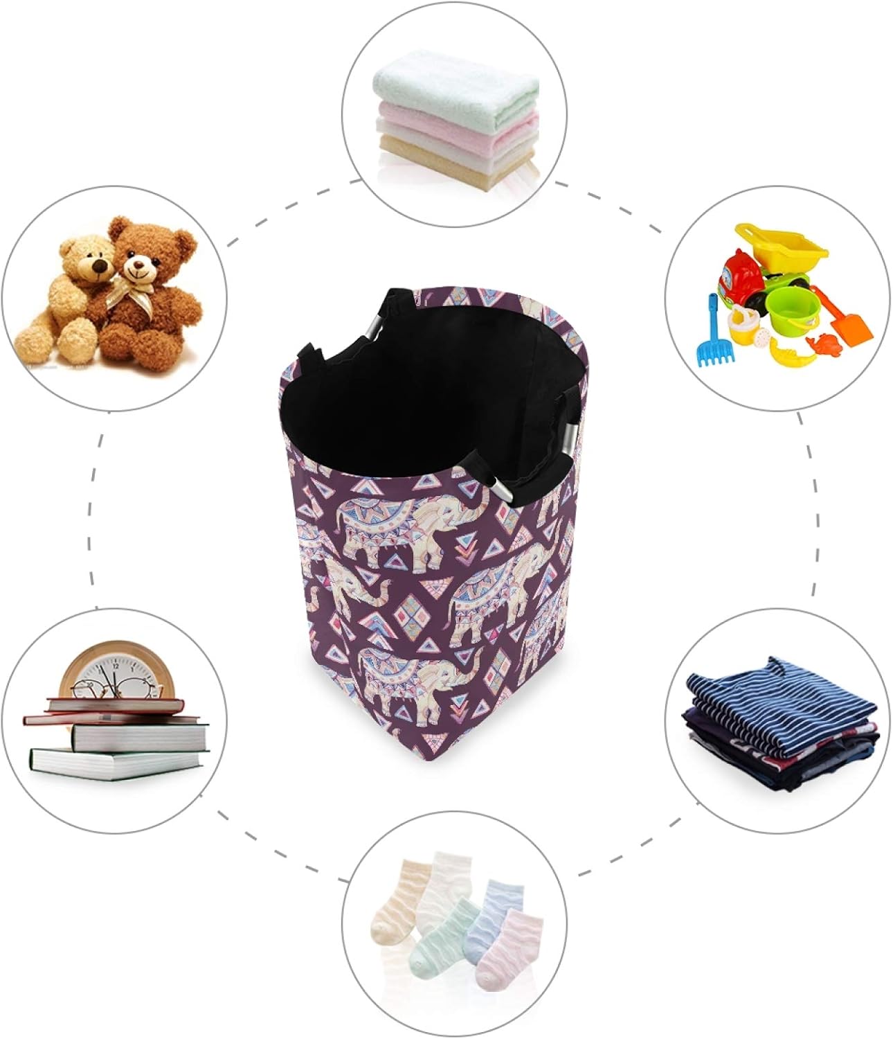 Sused laundry hamper with elephant design