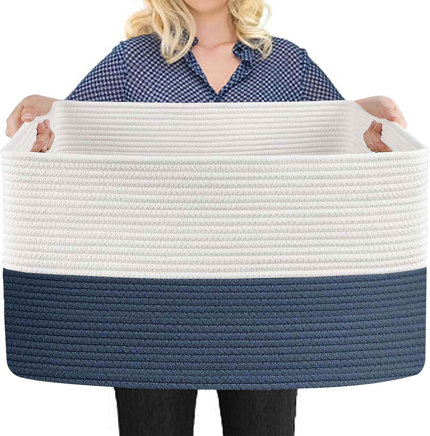 Extra Large Rectangular Wicker Storage Basket