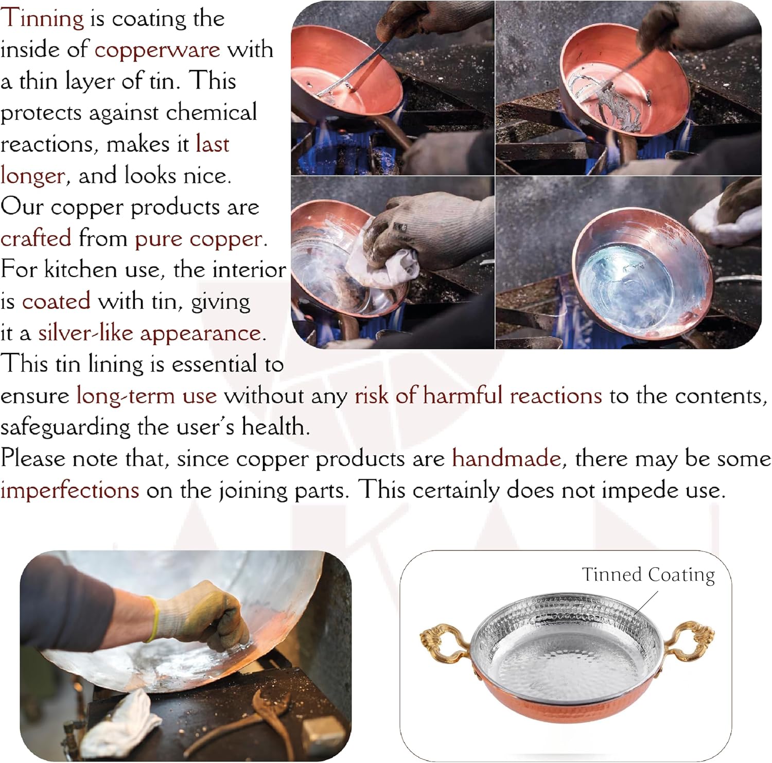 Sturdy Copper Omelet Pan