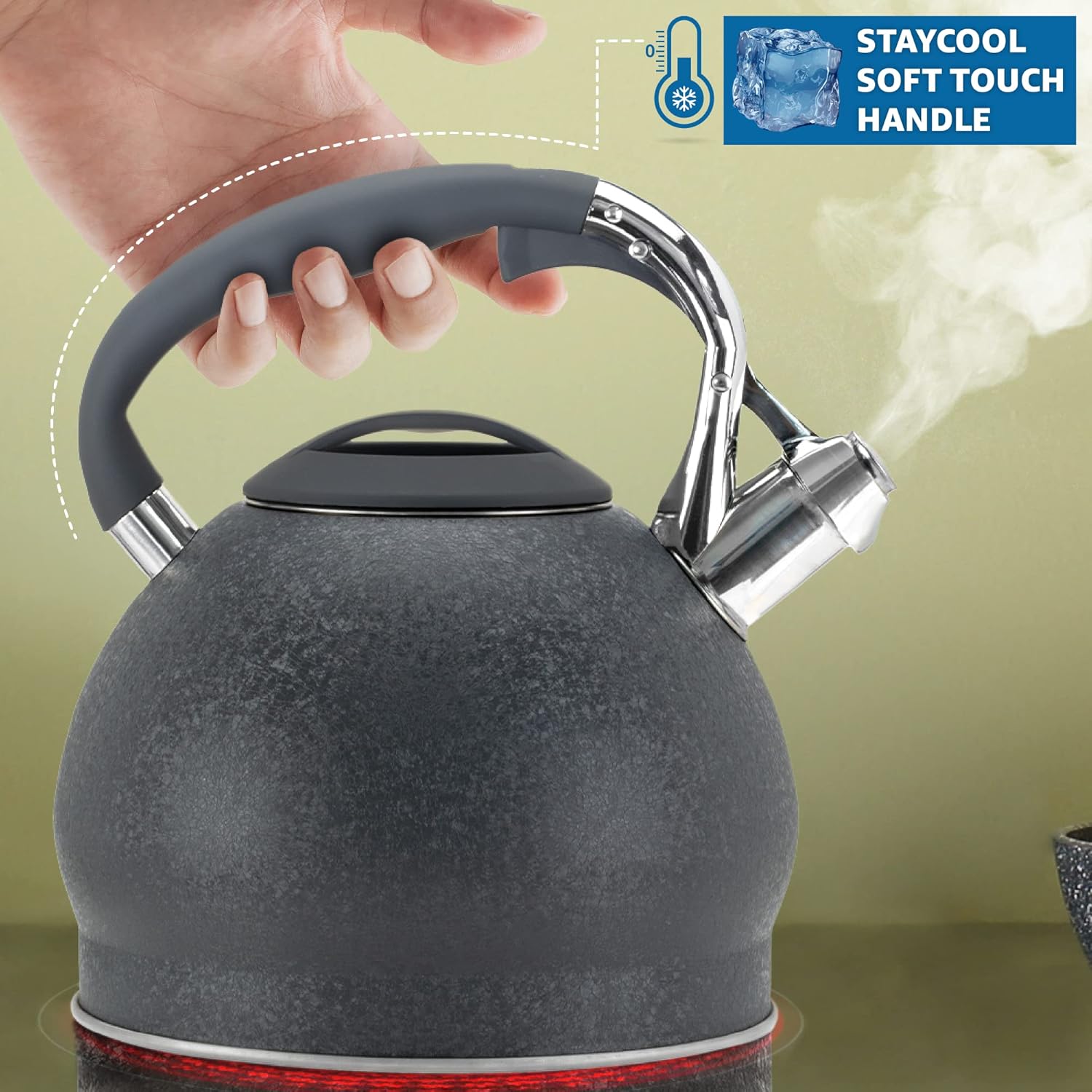Priority Chefs Soft Touch RapidCool Tea Kettle