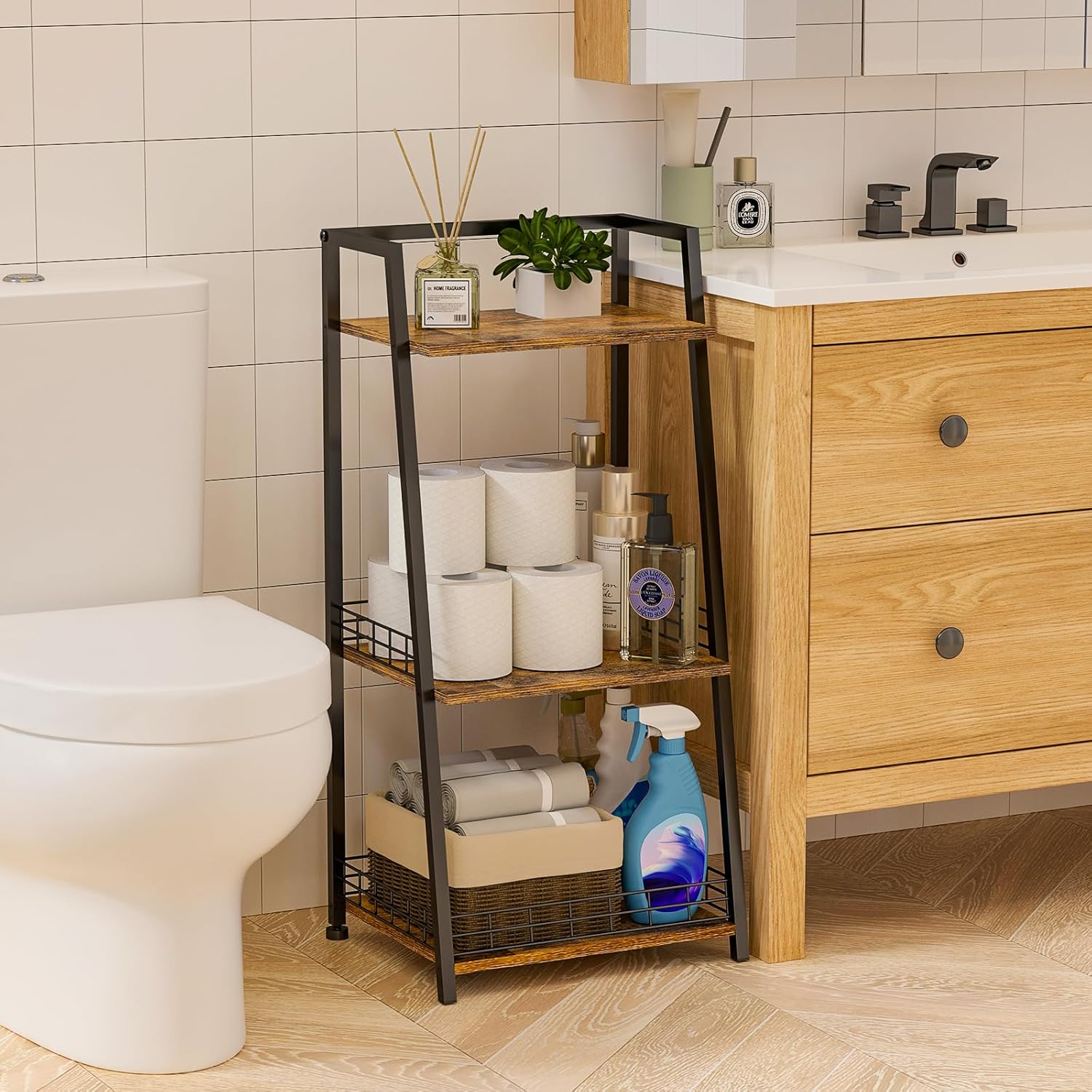 3-Tier Retro Storage Shelf
