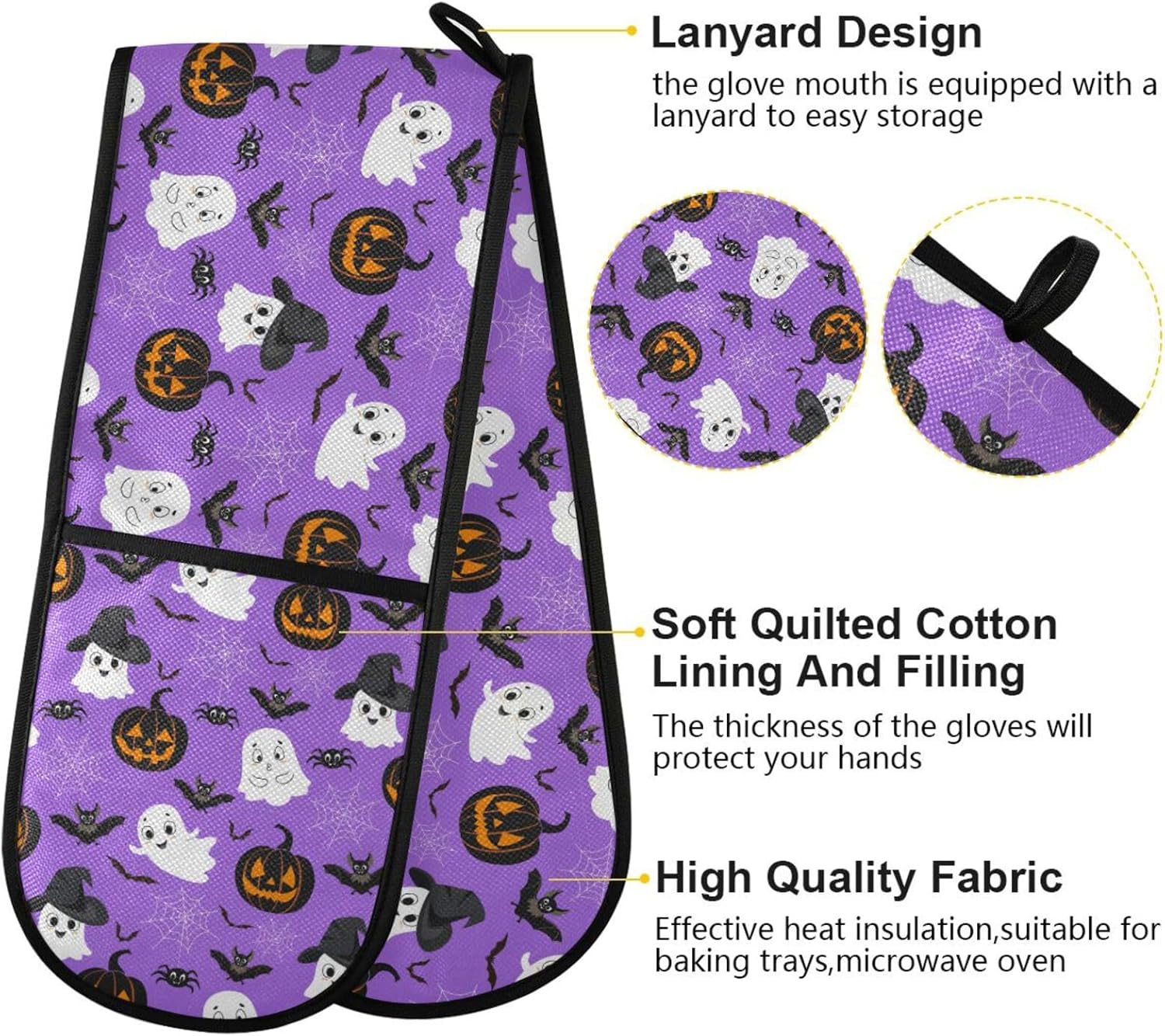 Halloween Spooky Double Oven Mitts