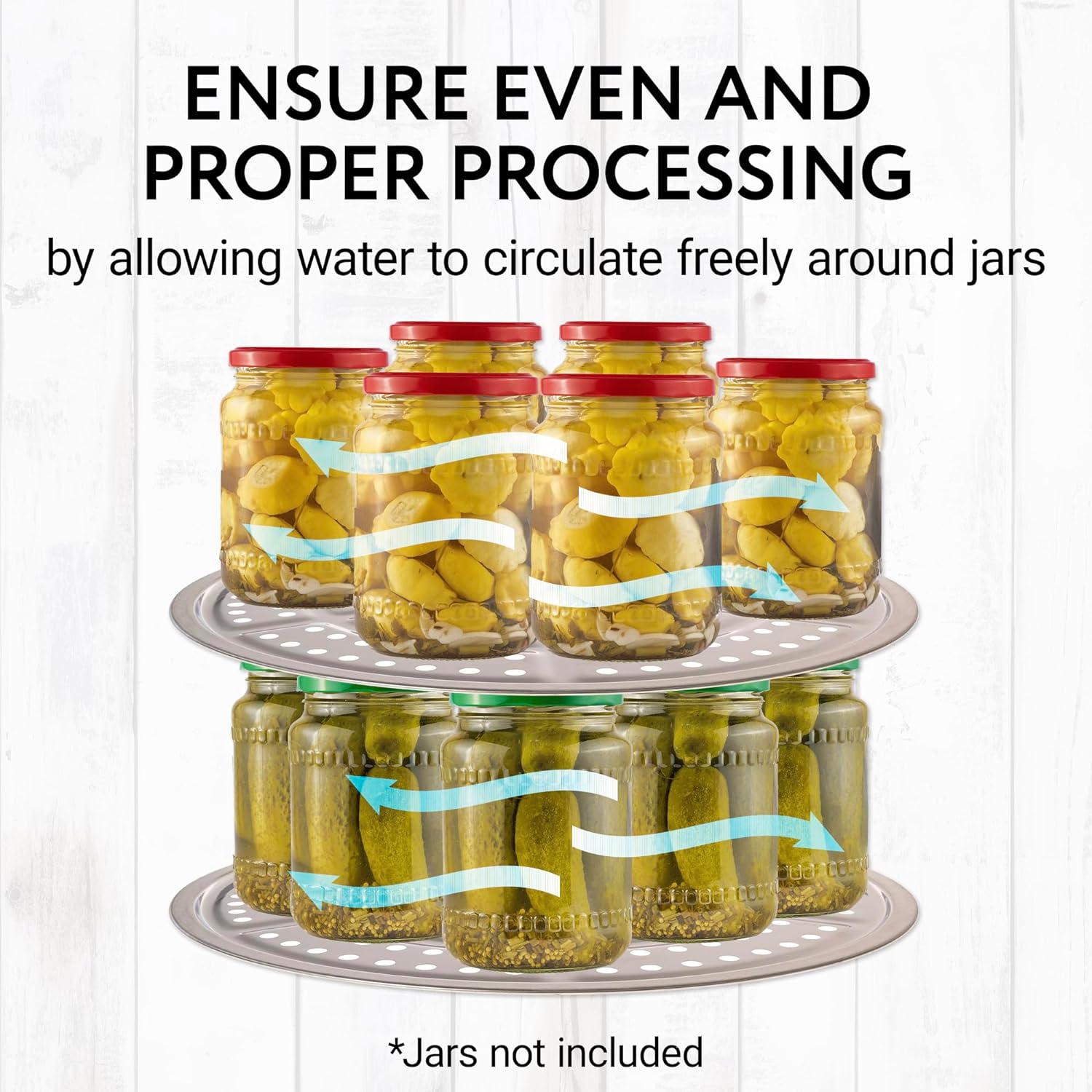 Precise 2-Pack Stainless Steel Pressure Canner Rack
