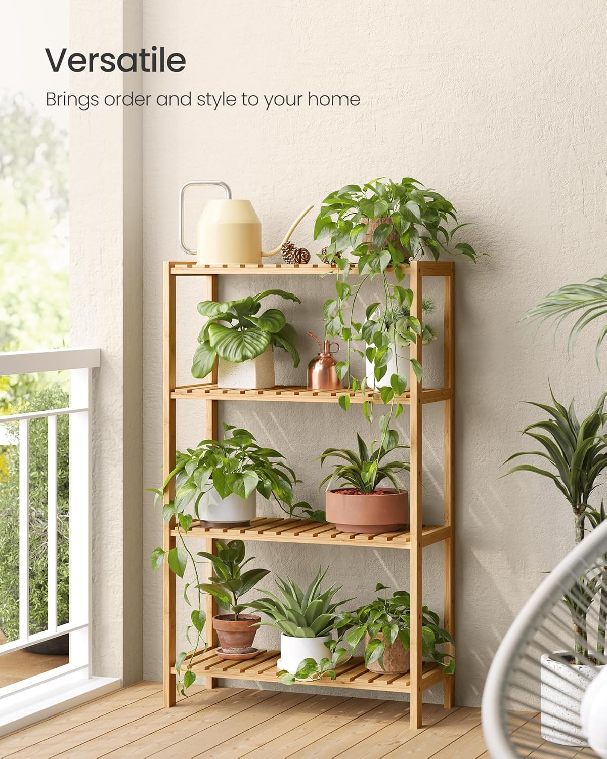 4 Tier Bamboo Storage Rack