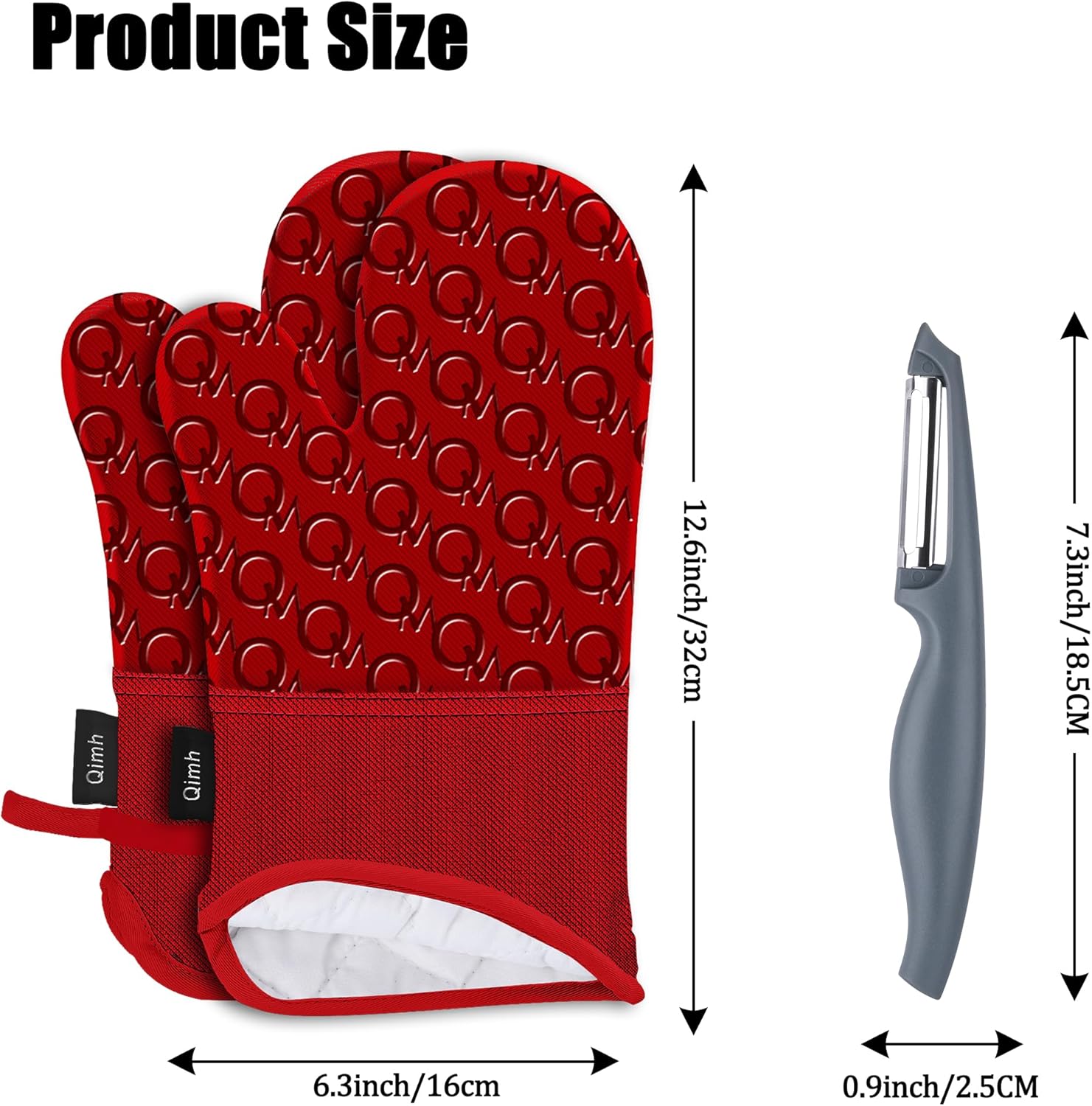 Double-Layer Oven Mitts for Baking Cookware Set